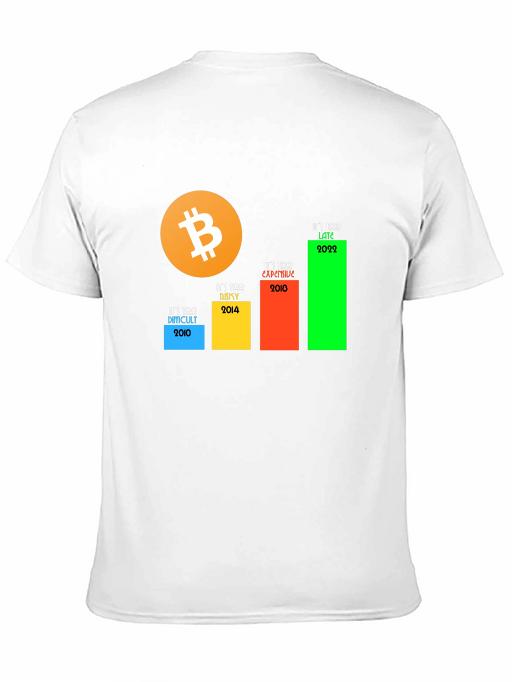 Bitcoin Crypto T-Shirt - Its Too Late