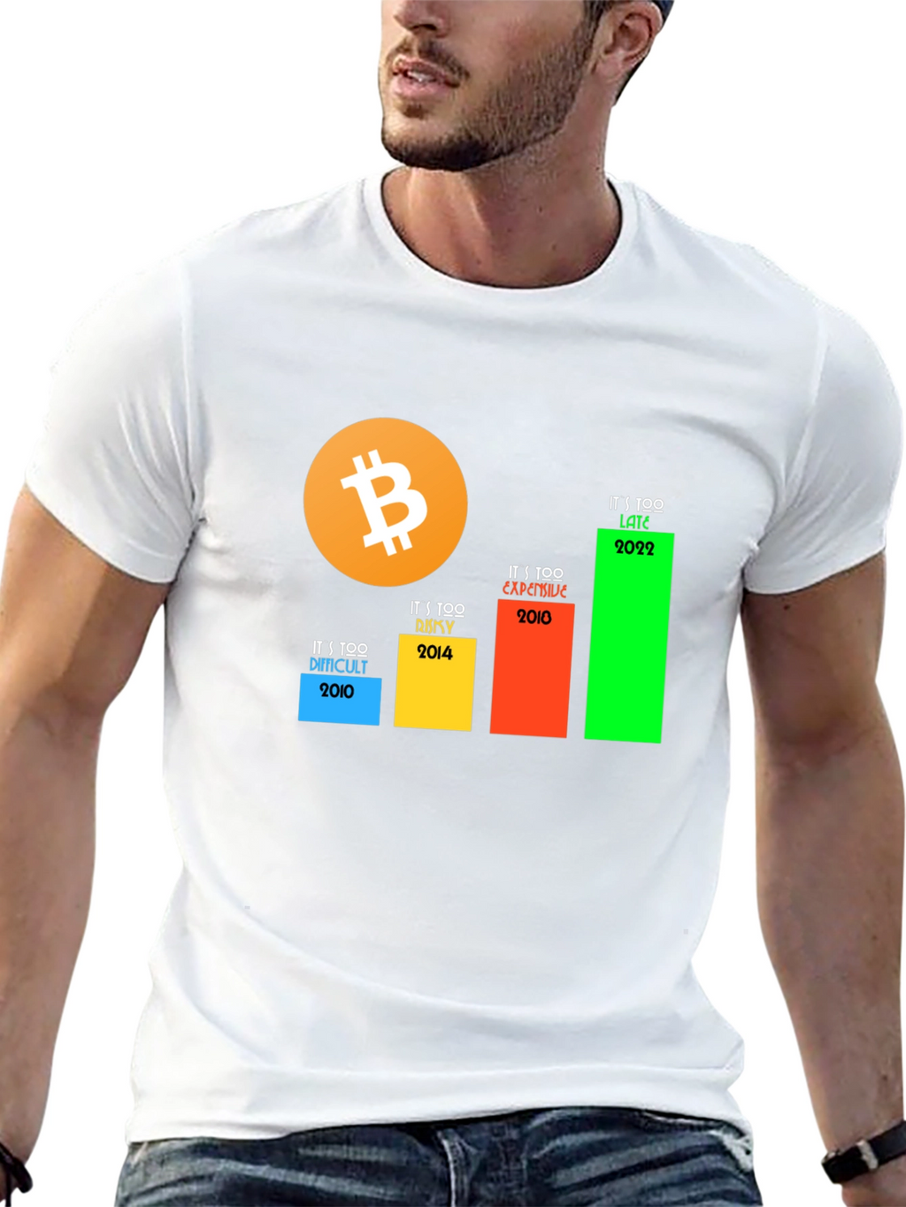 Bitcoin Crypto T-Shirt - Its Too Late