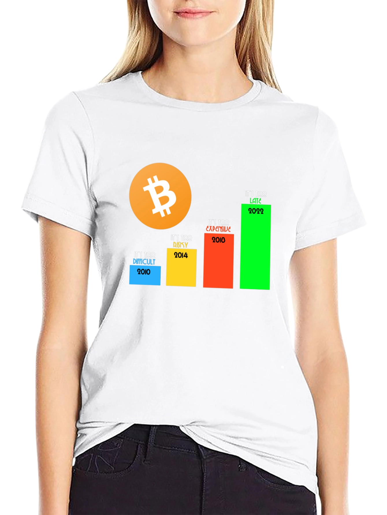Bitcoin Crypto T-Shirt - Its Too Late