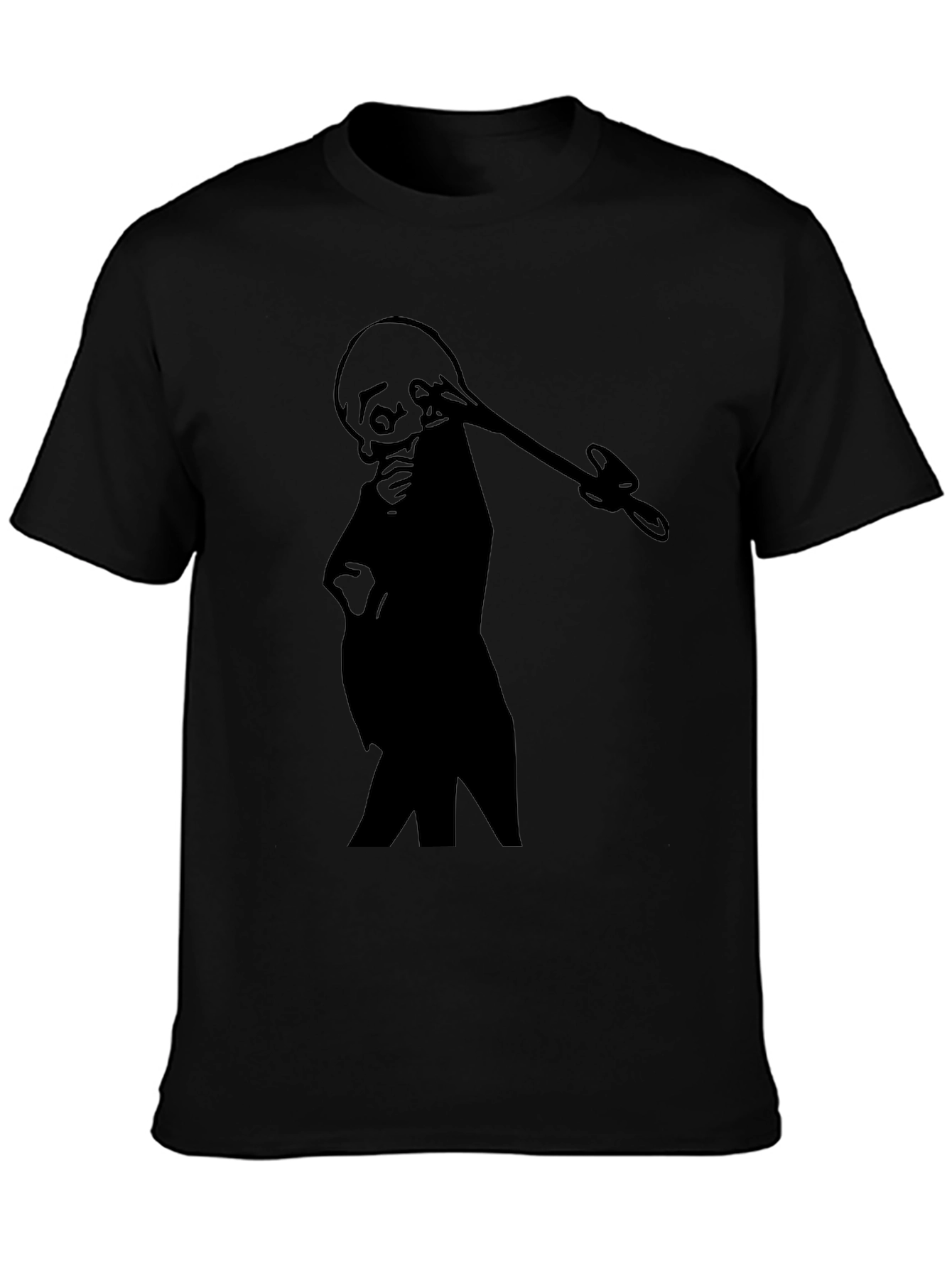 Silhouette Grim Reaper T-Shirt - Black