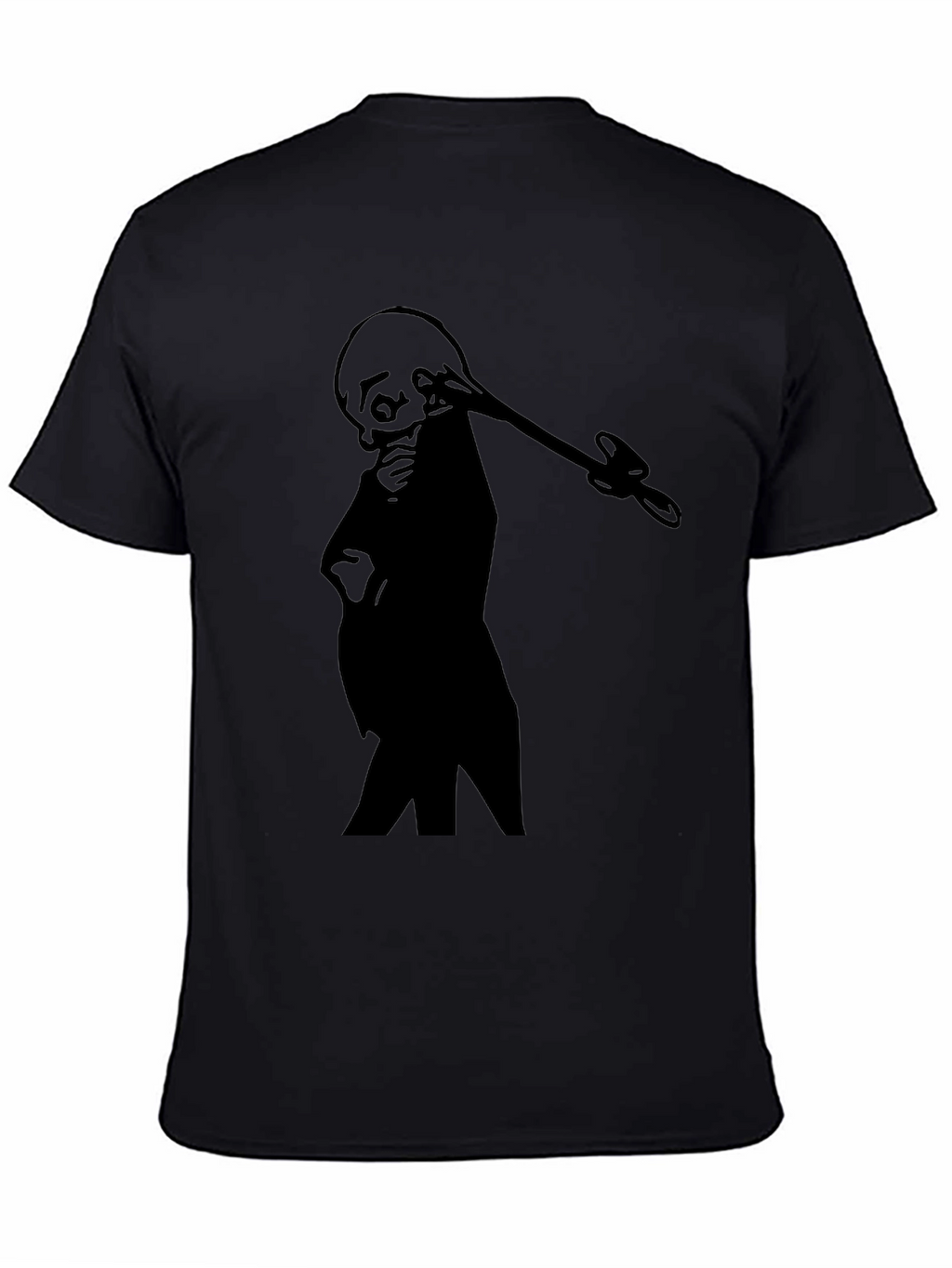Silhouette Grim Reaper T-Shirt - Black