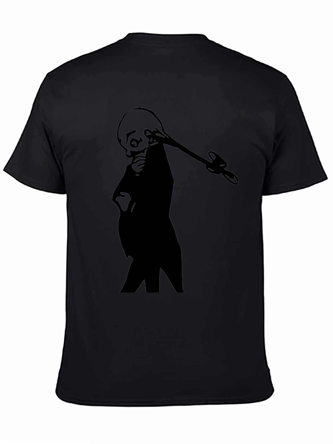 Silhouette Grim Reaper T-Shirt - Black