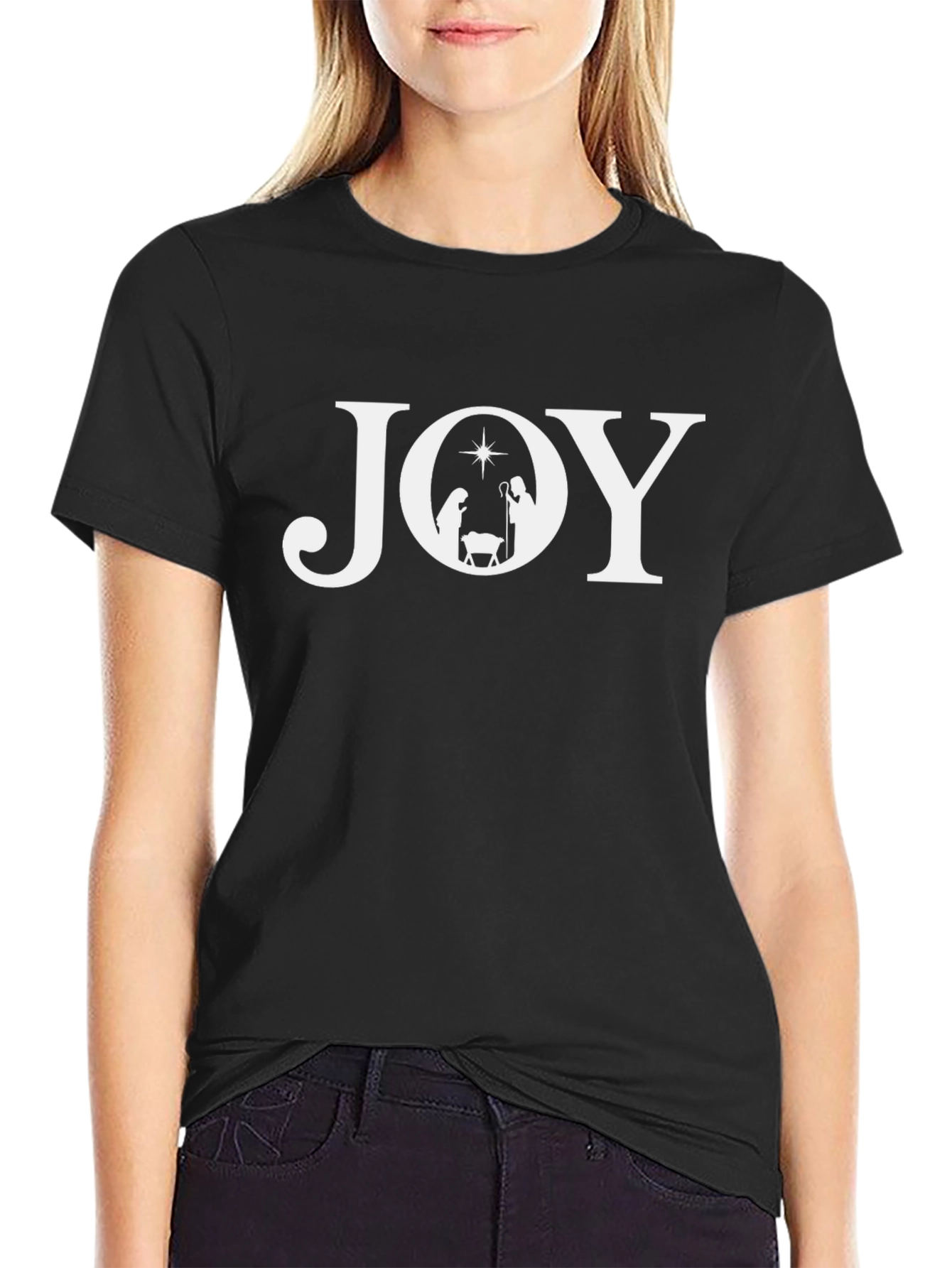 Joy Nativity T-Shirt - Celebrate Christmas