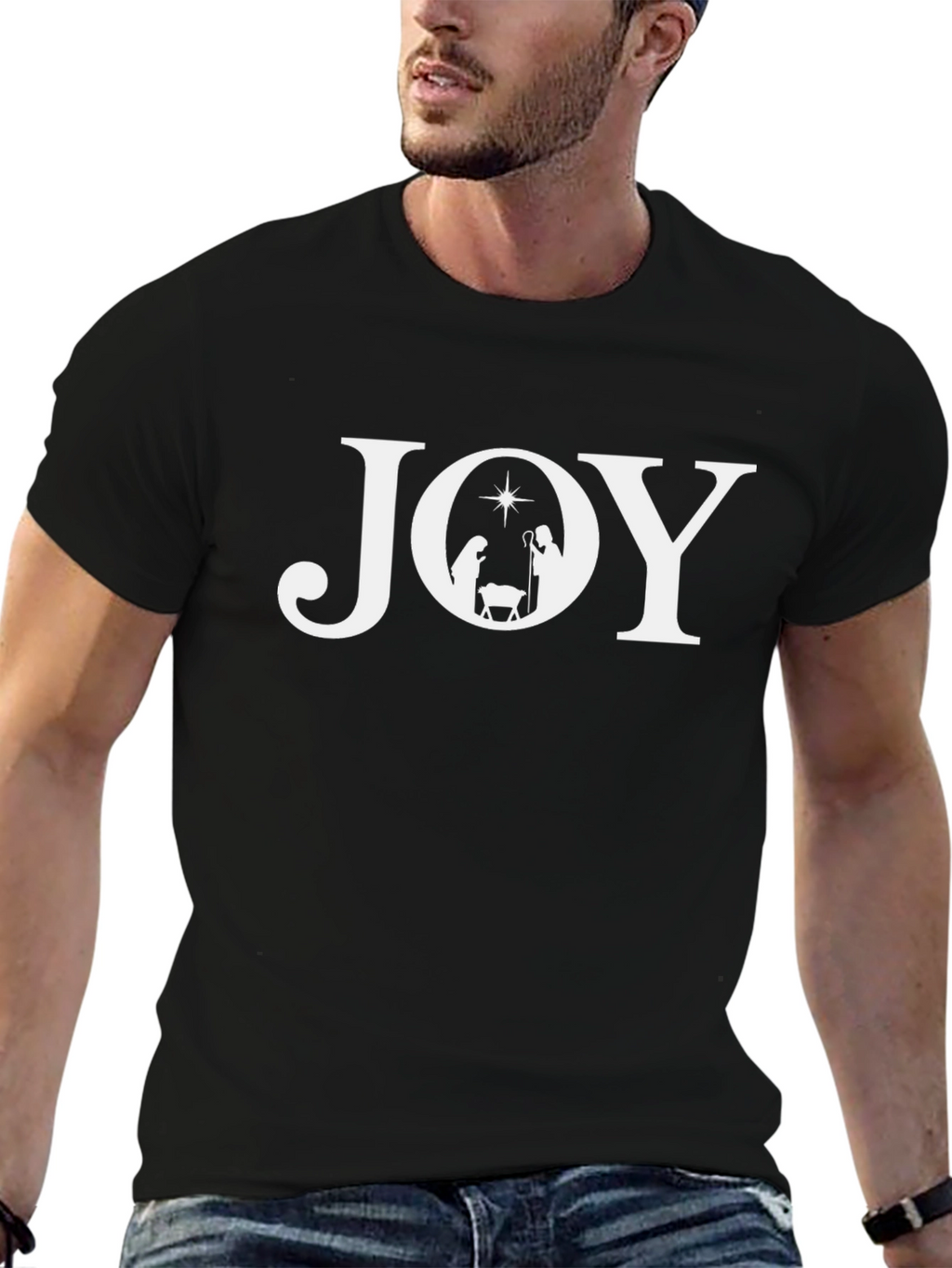 Joy Nativity T-Shirt - Celebrate Christmas