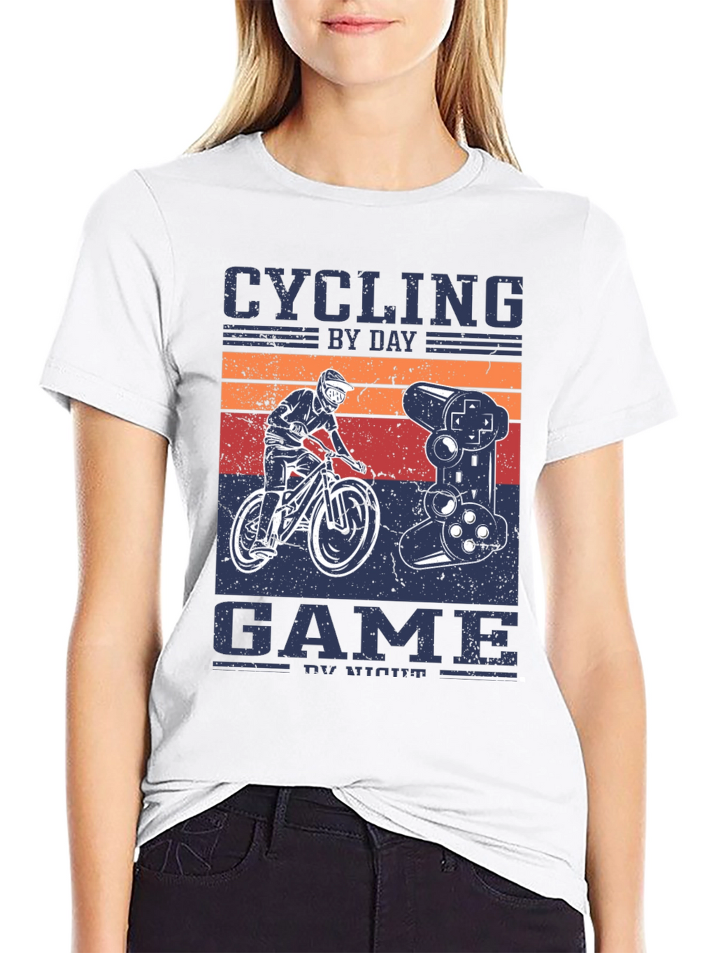 Cycling By Day Gaming By Night T-Shirt