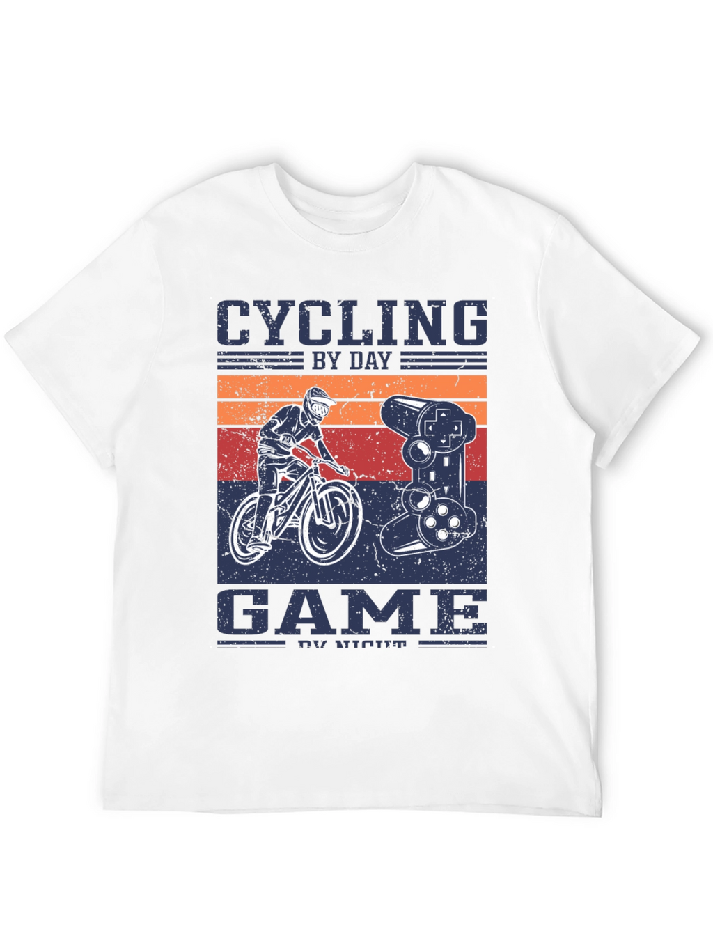 Cycling By Day Gaming By Night T-Shirt