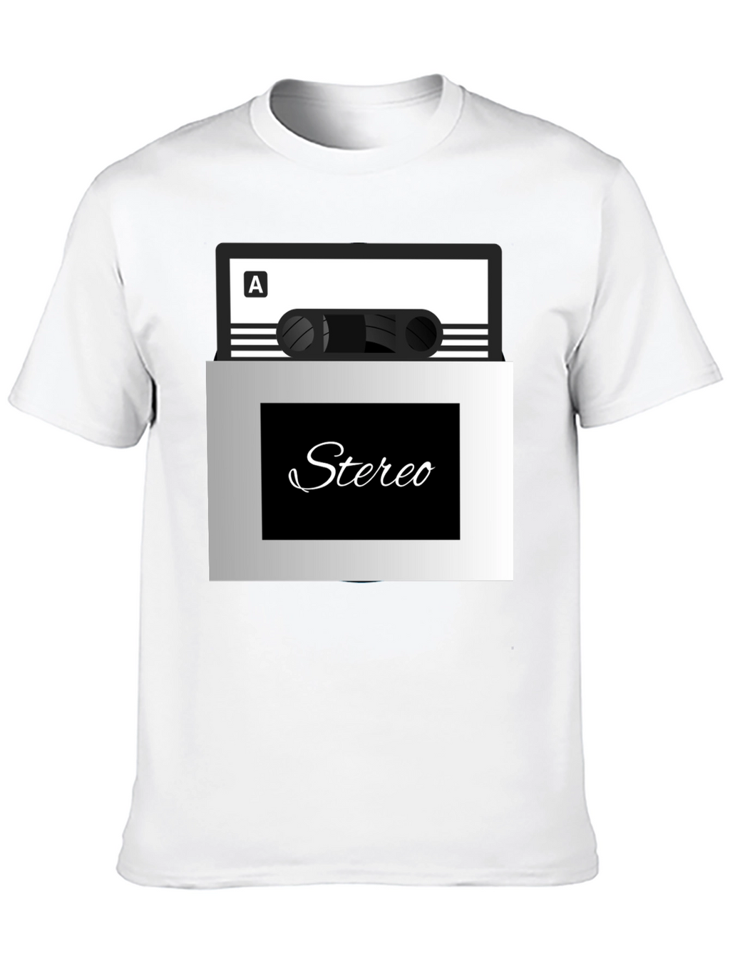 Stereo Cassette Tape Graphic T-Shirt