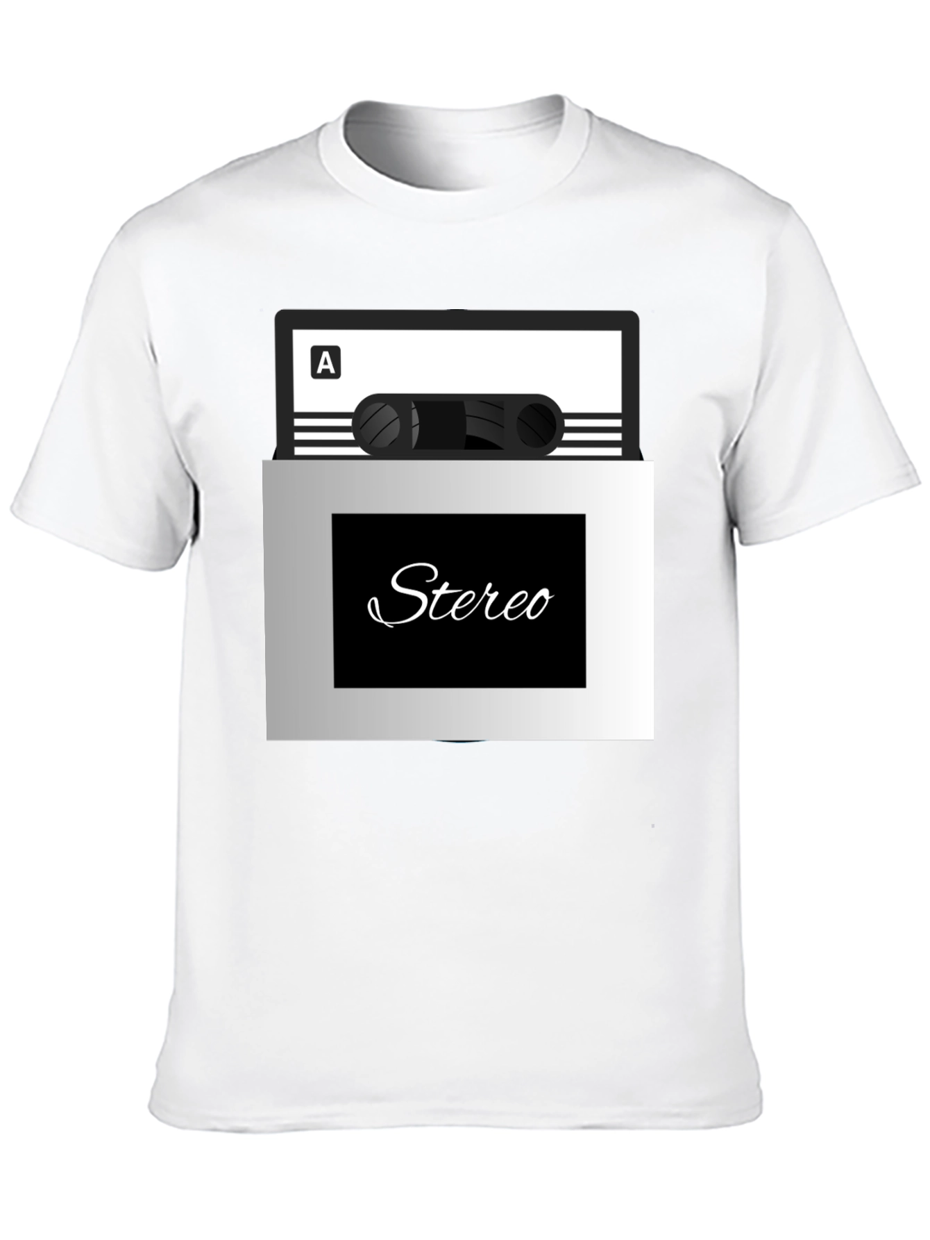 Stereo Cassette Tape Graphic T-Shirt