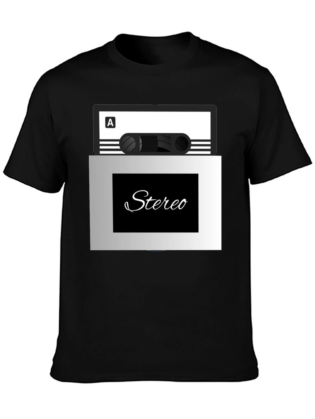 Stereo Cassette Tape Graphic T-Shirt
