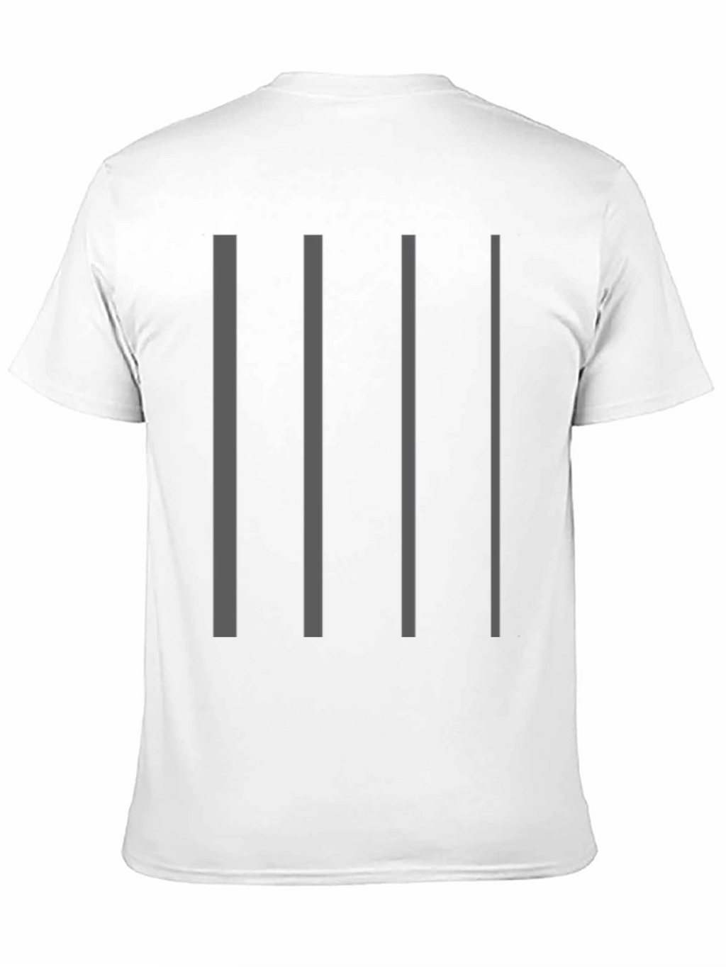 Striped Graphic Tee - Modern Minimalist Style