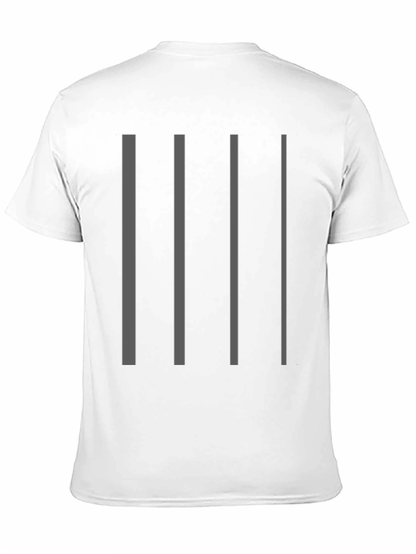 Striped Graphic Tee - Modern Minimalist Style