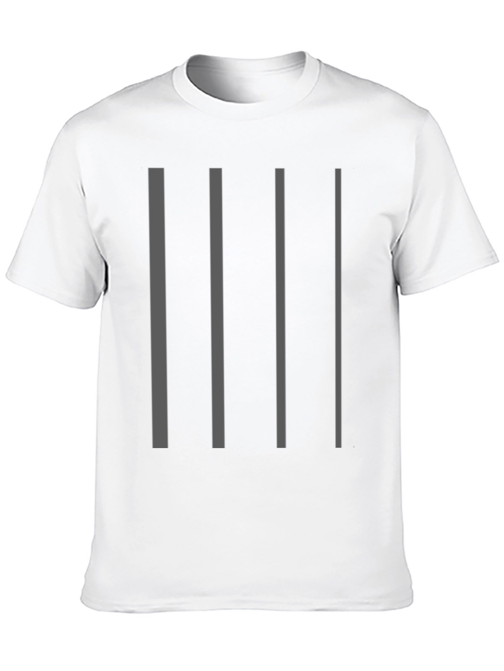 Striped Graphic Tee - Modern Minimalist Style