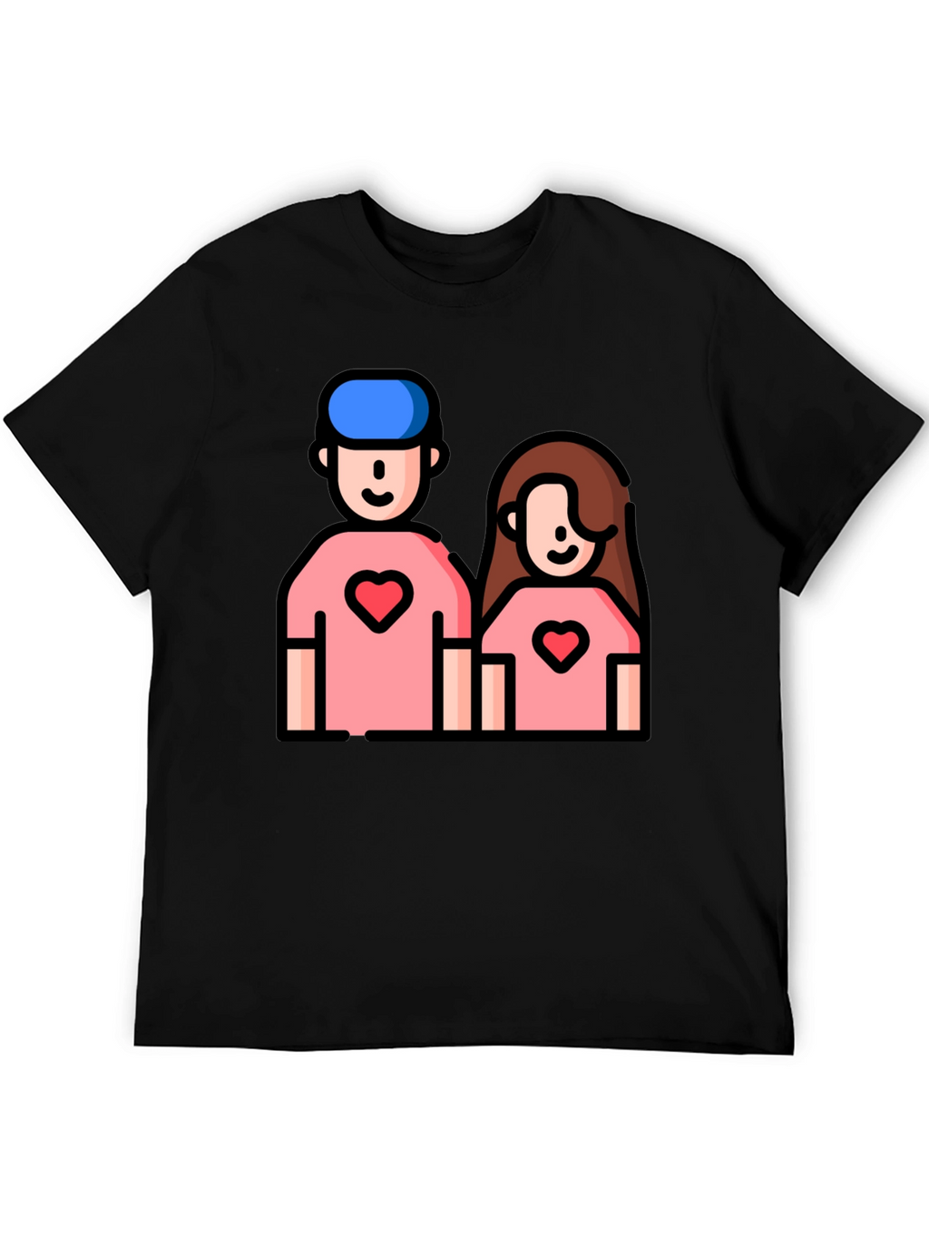 Couple Heart T-Shirt - Cute Love Tee