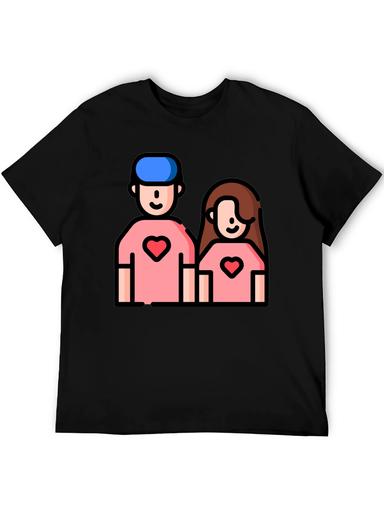 Couple Heart T-Shirt - Cute Love Tee
