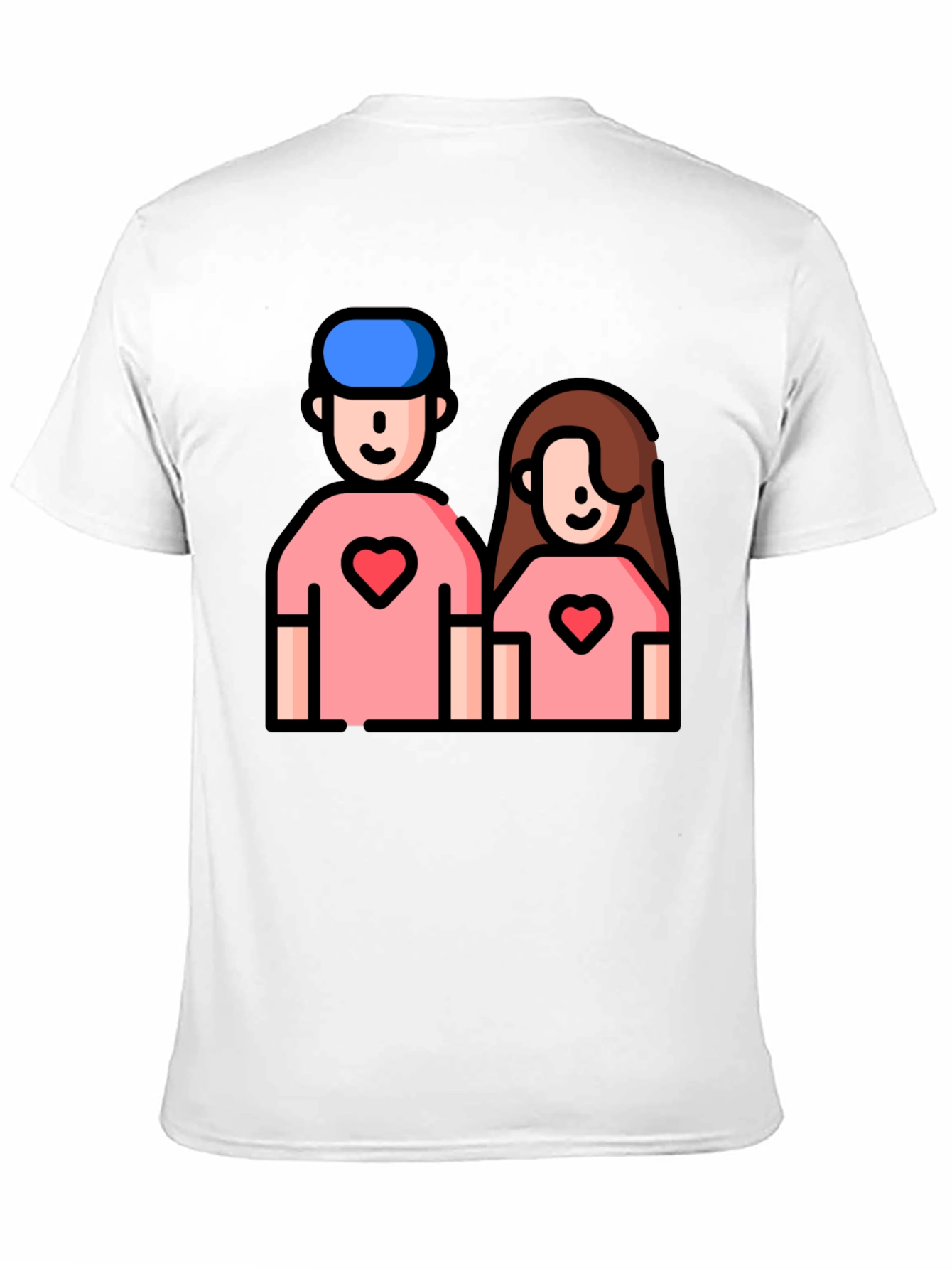 Couple Heart T-Shirt - Cute Love Tee