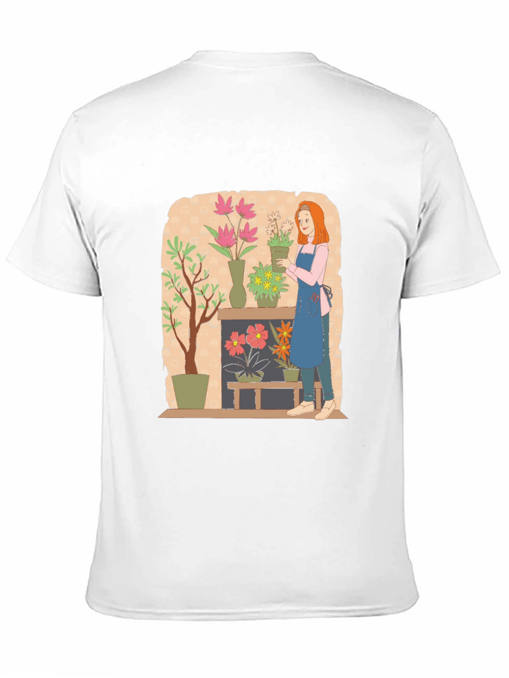 Floral Design Graphic Tee - Artistic Unisex T-Shirt