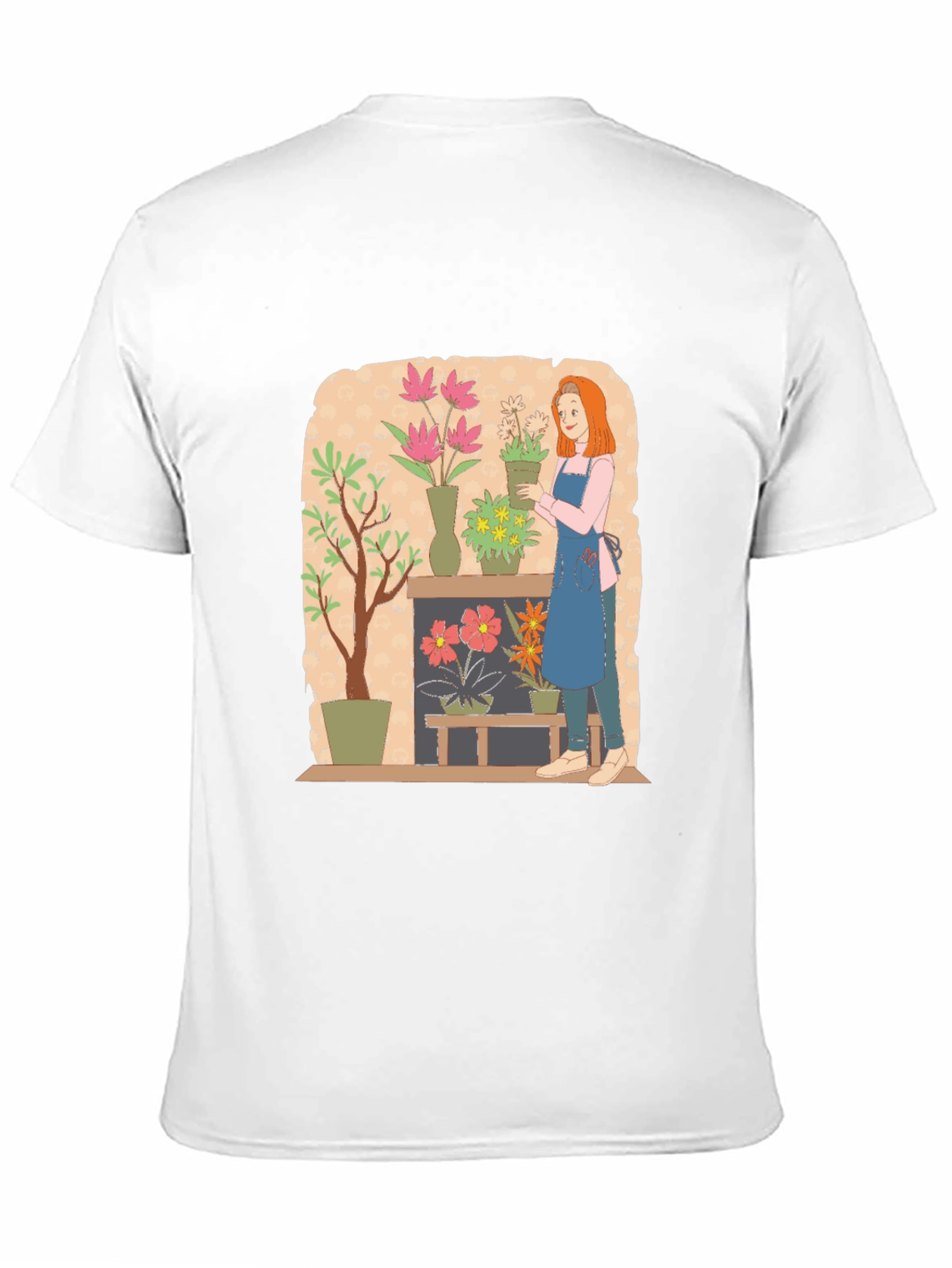 Floral Design Graphic Tee - Artistic Unisex T-Shirt