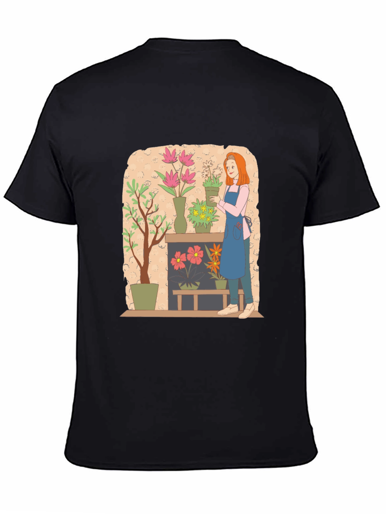 Floral Design Graphic Tee - Artistic Unisex T-Shirt