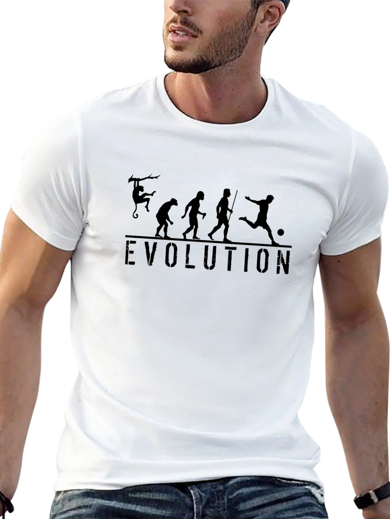 Evolution of Soccer T-Shirt - Funny Graphic Tee