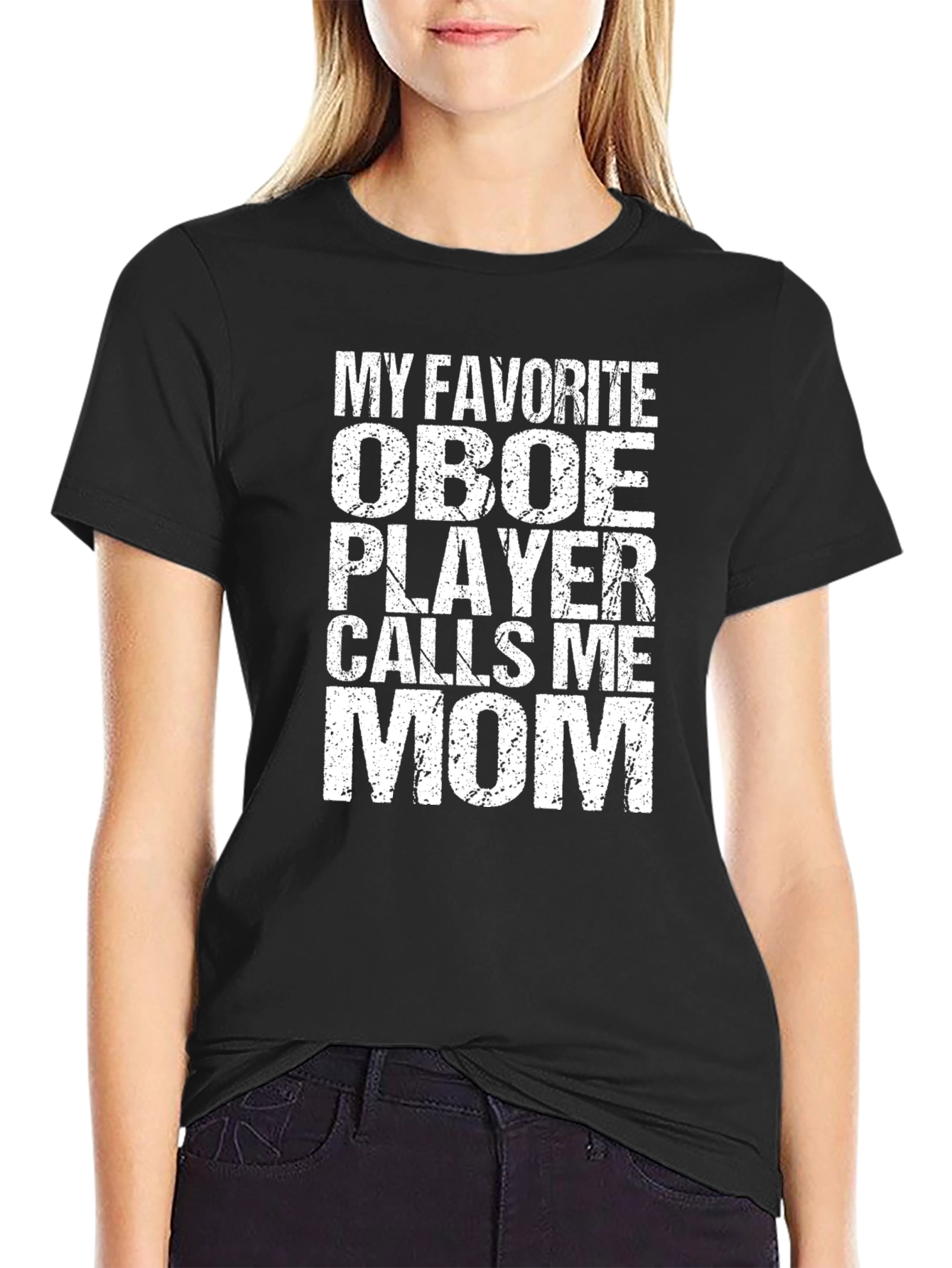 Oboe Player Mom T-Shirt - Funny Gift for Musical Moms