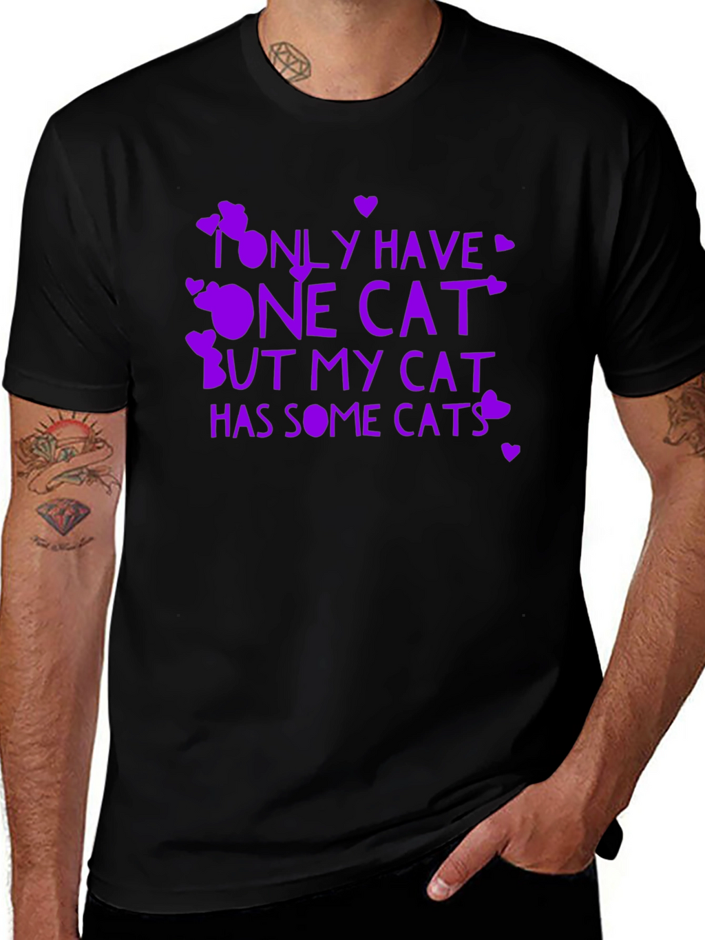 Funny Cat Lover T-Shirt - Only Have One Cat...