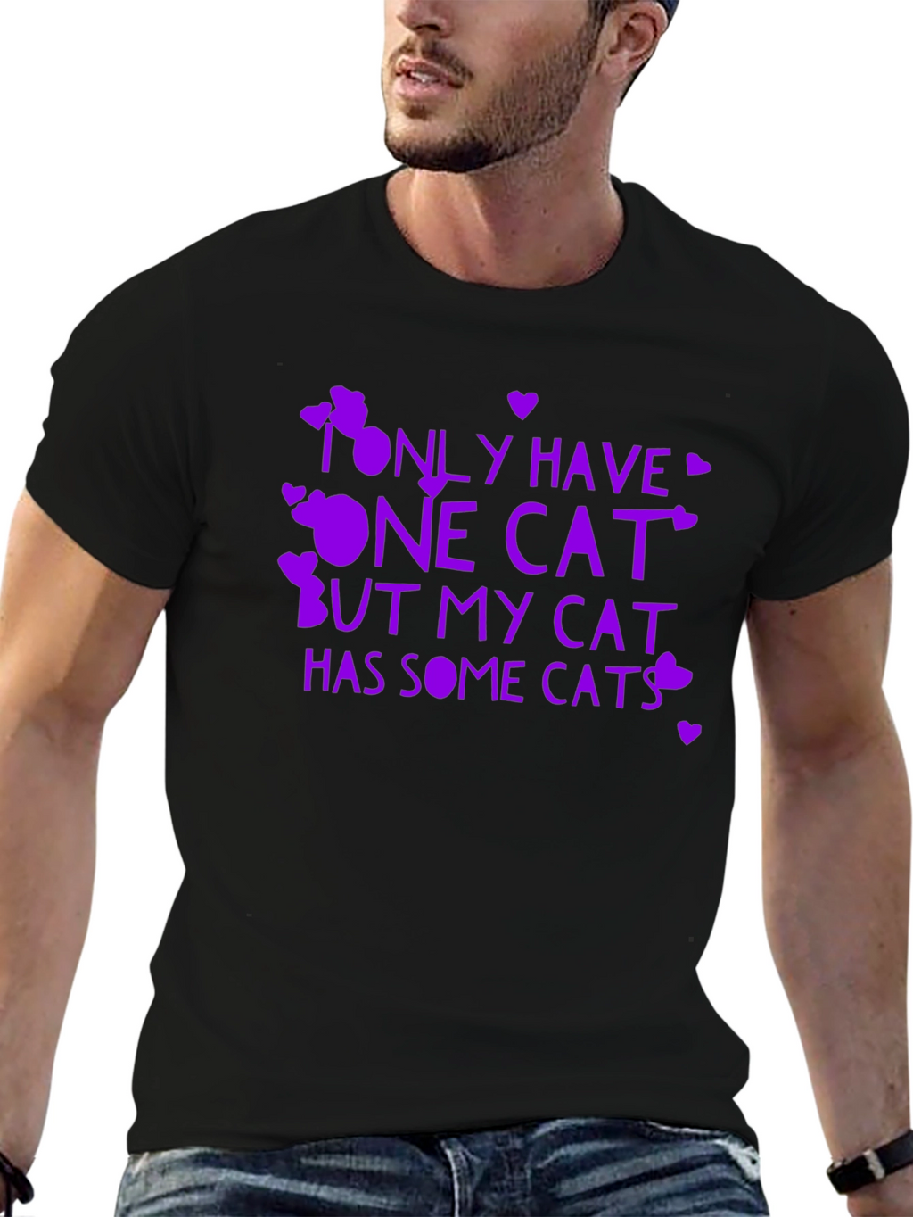 Funny Cat Lover T-Shirt - Only Have One Cat...