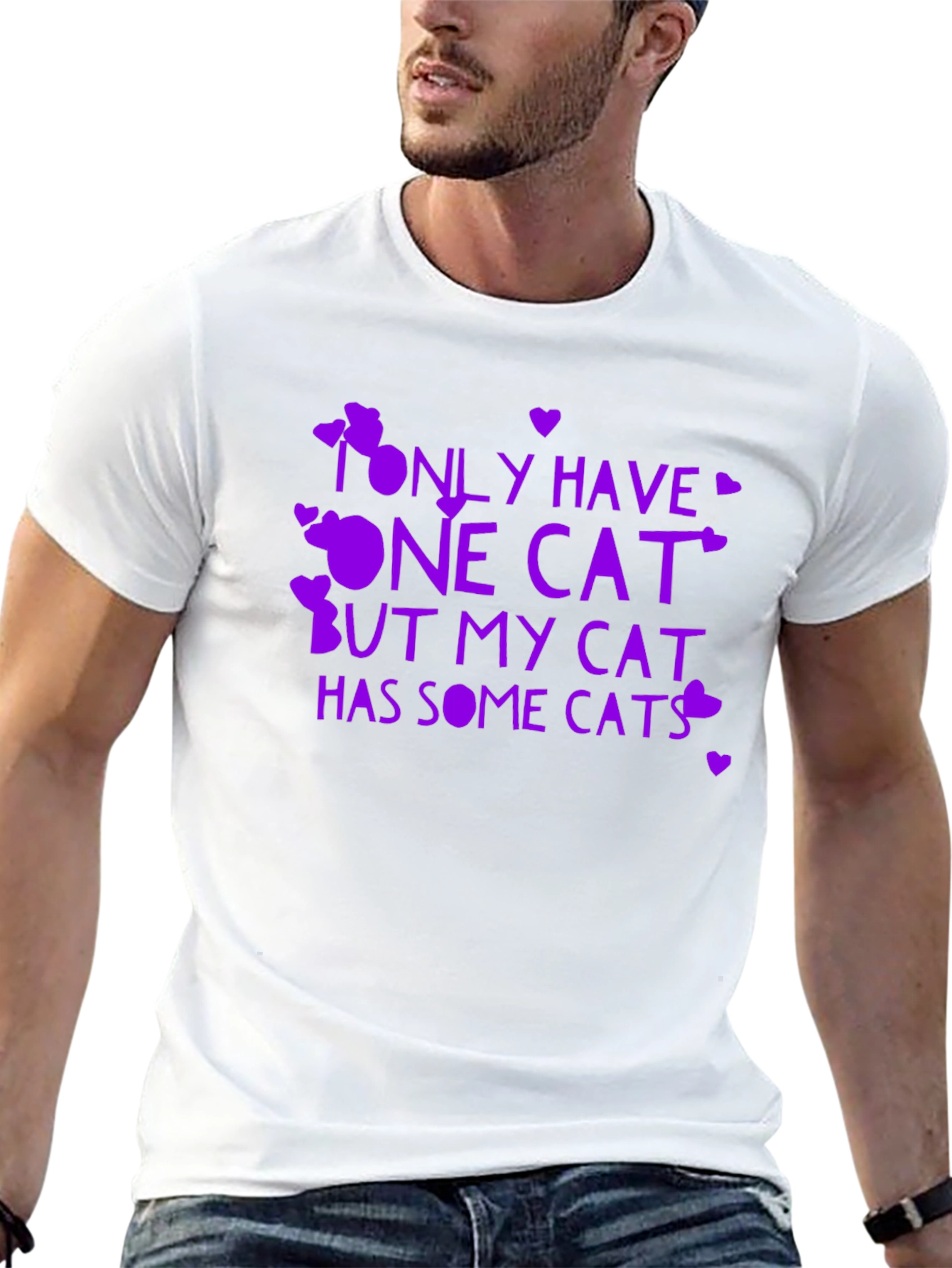 Funny Cat Lover T-Shirt - Only Have One Cat...