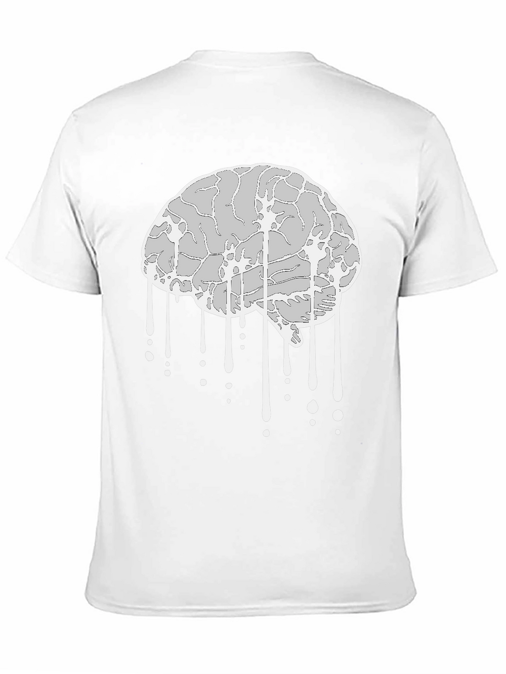 Brain Drip Graphic Tee - Stylish Cotton T-Shirt