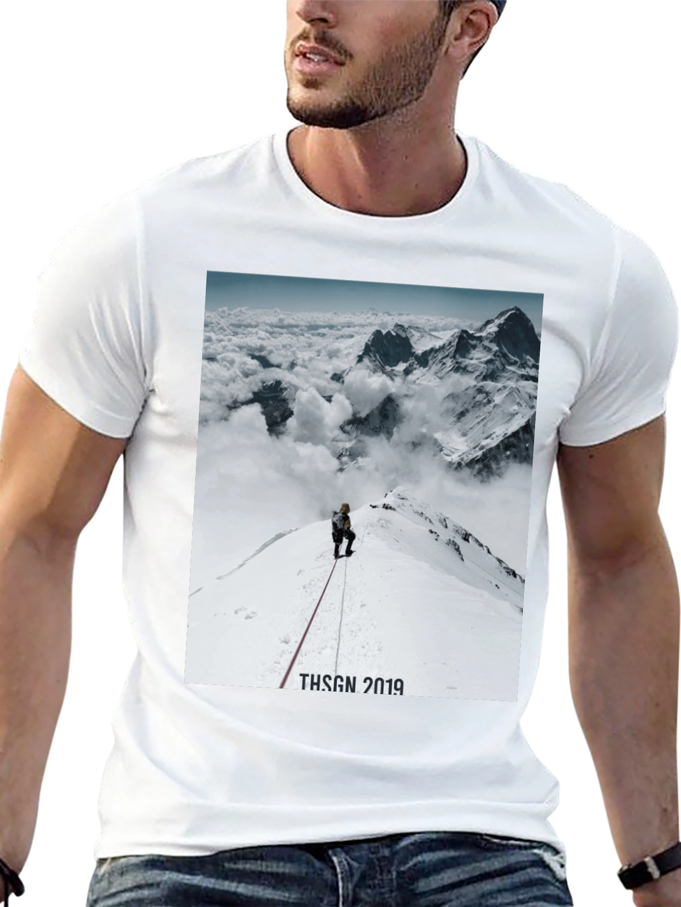 Mountain Climber Graphic T-Shirt - Black