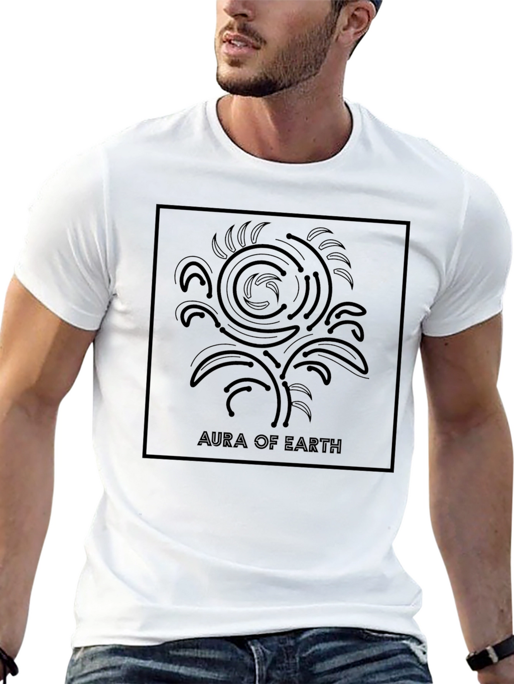 Aura of Earth Black Graphic Tee