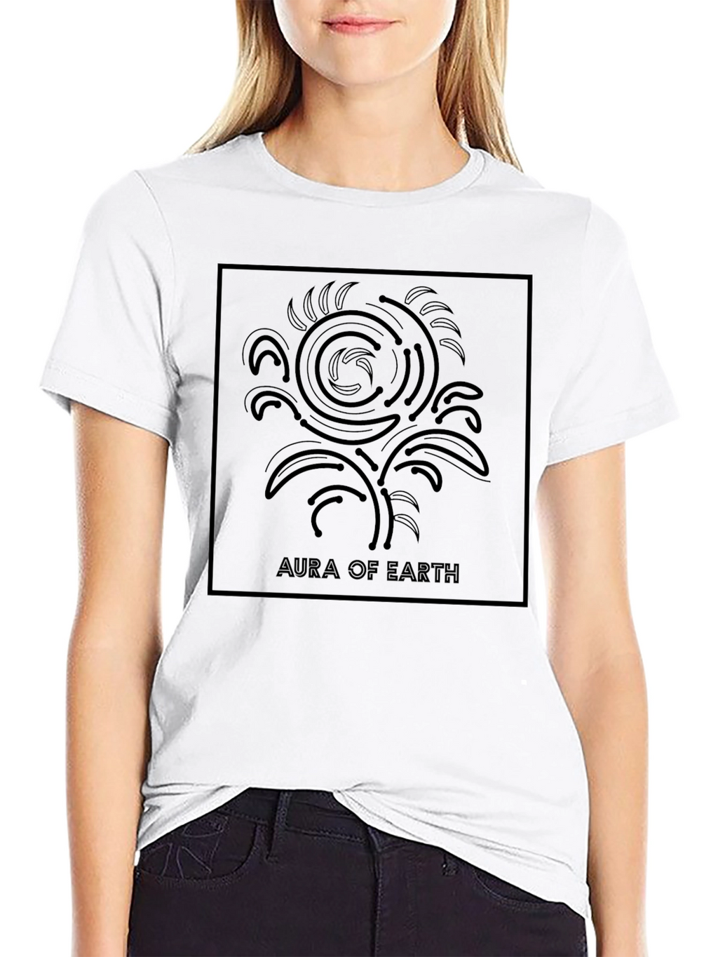 Aura of Earth Black Graphic Tee