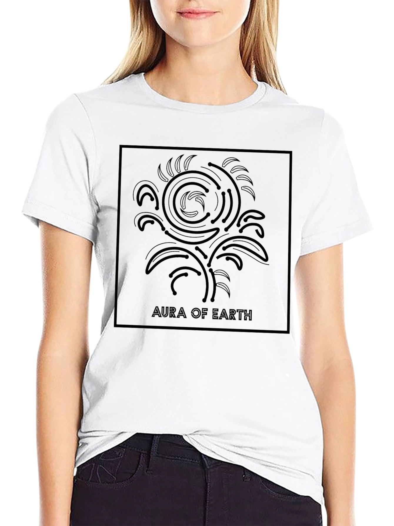 Aura of Earth Black Graphic Tee