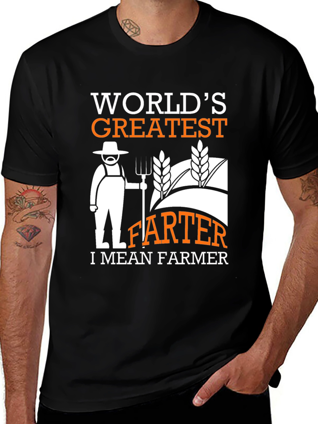 Funny Farmer T-Shirt - Greatest FARTER