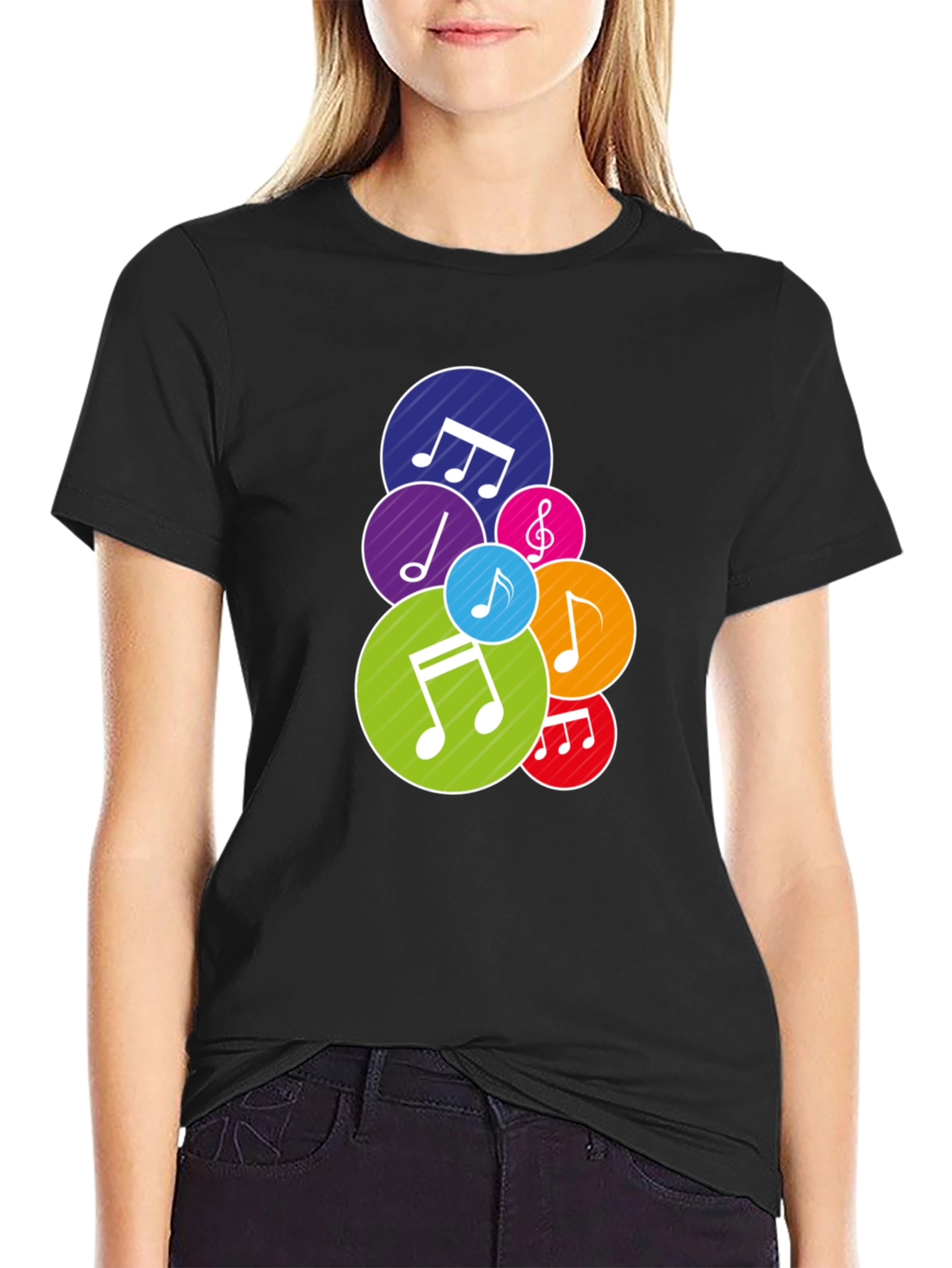 Musical Notes Graphic T-Shirt