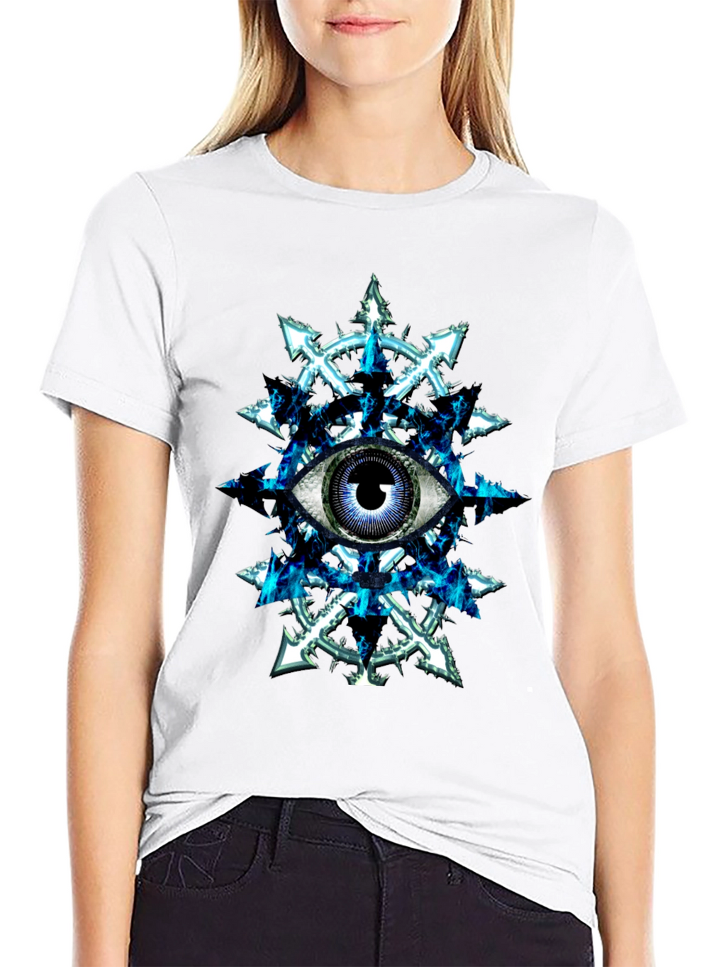Eye of Chaos T-Shirt - Black Graphic Tee