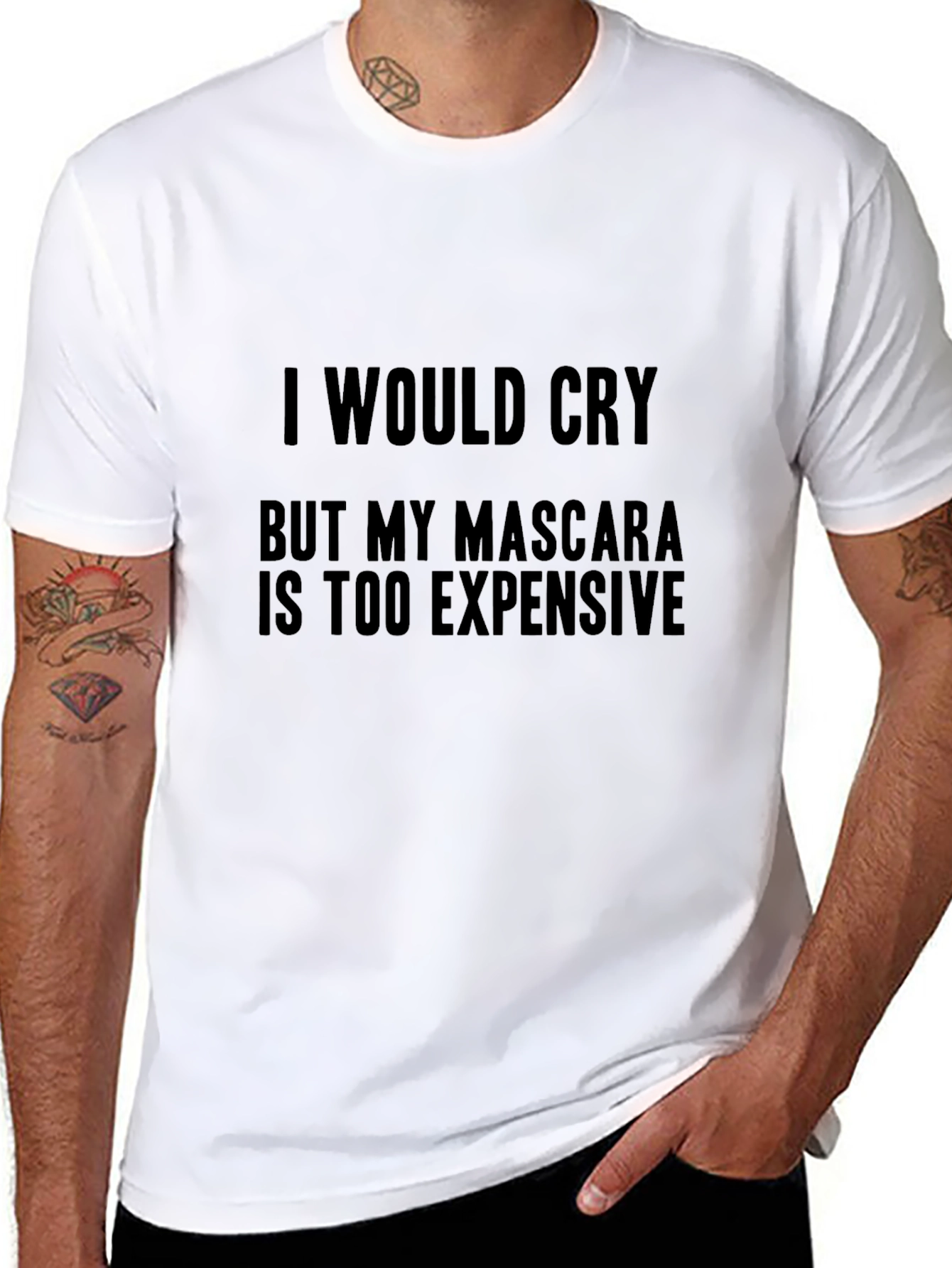 Sarcastic Mascara T-Shirt - Black