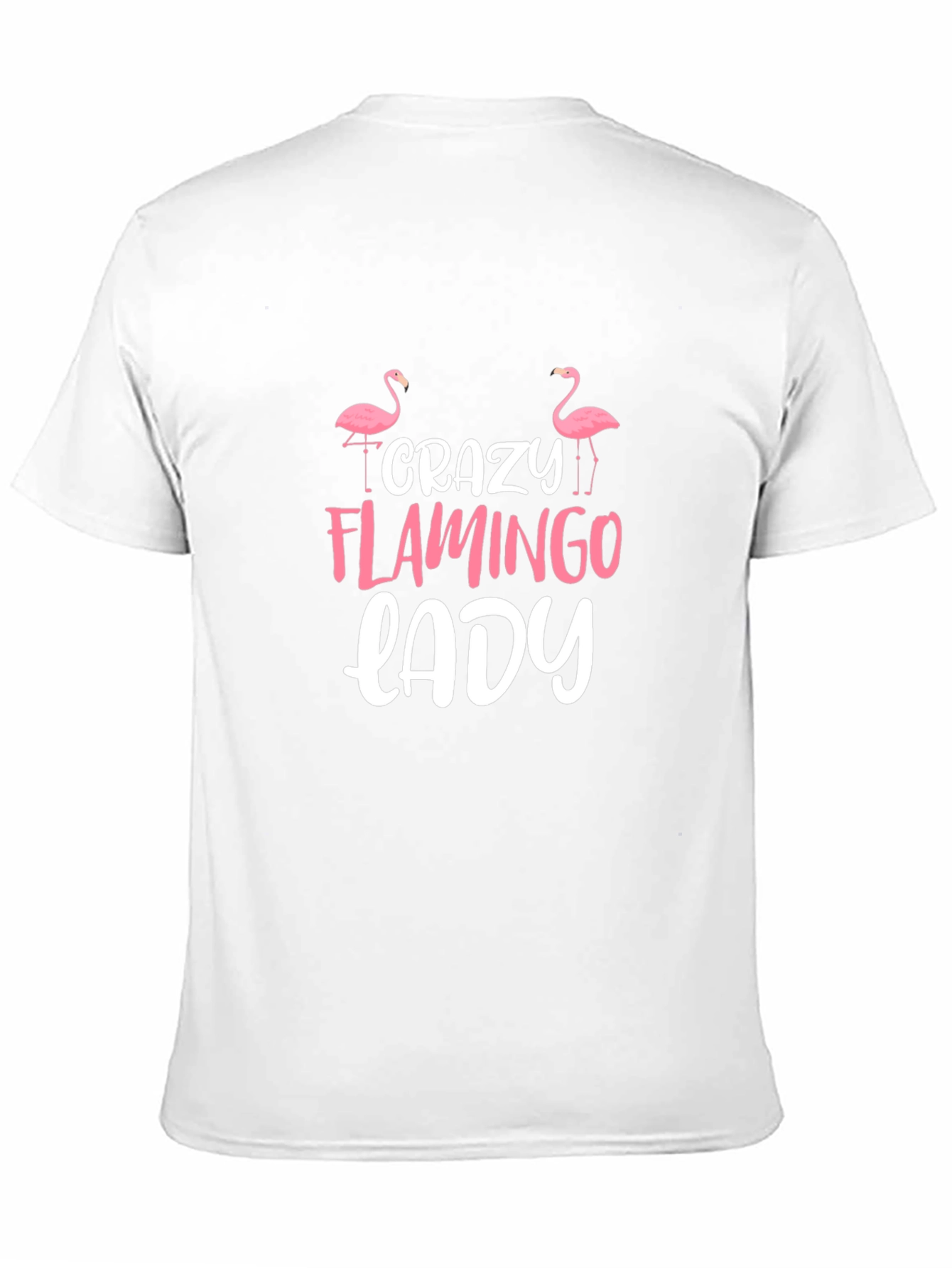 Crazy Flamingo Lady Graphic Tee