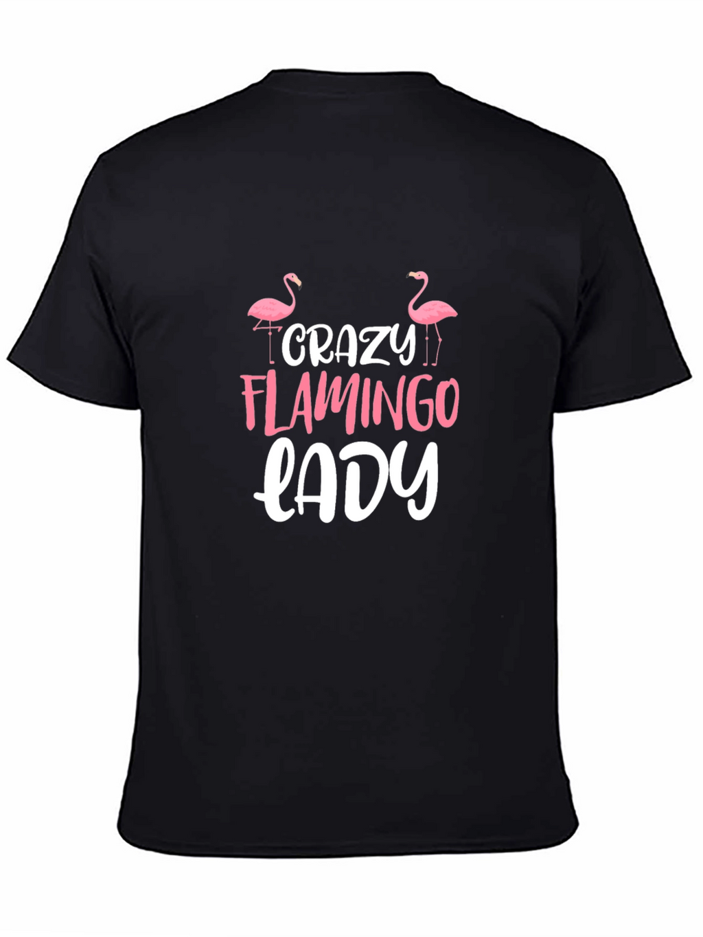 Crazy Flamingo Lady Graphic Tee