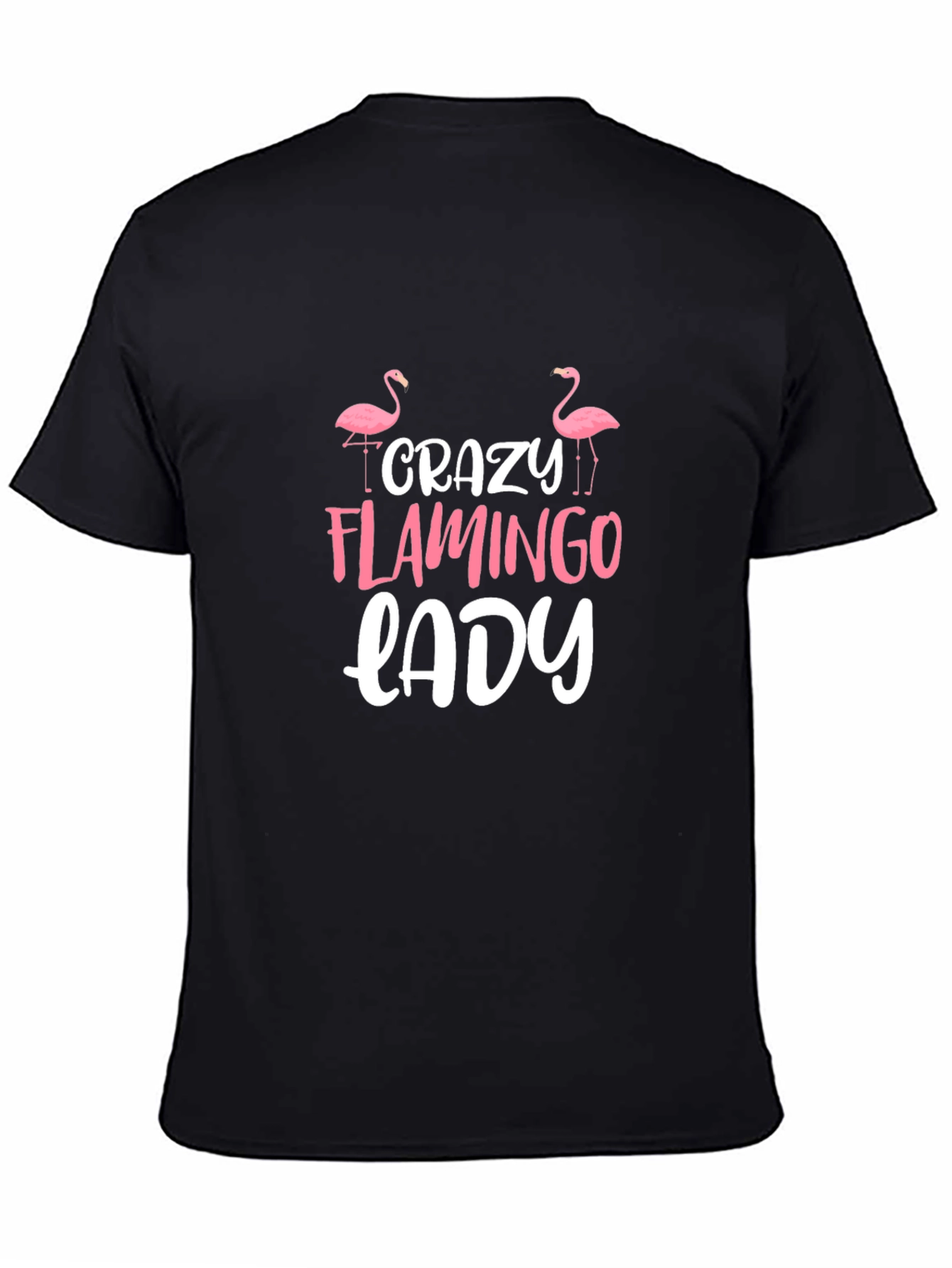 Crazy Flamingo Lady Graphic Tee