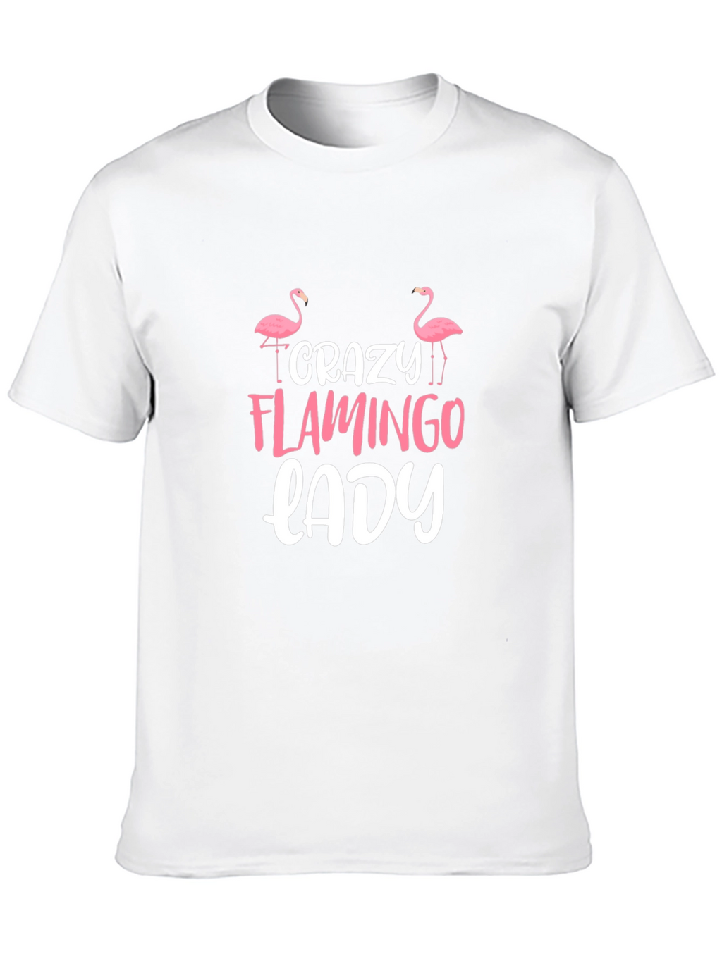 Crazy Flamingo Lady Graphic Tee