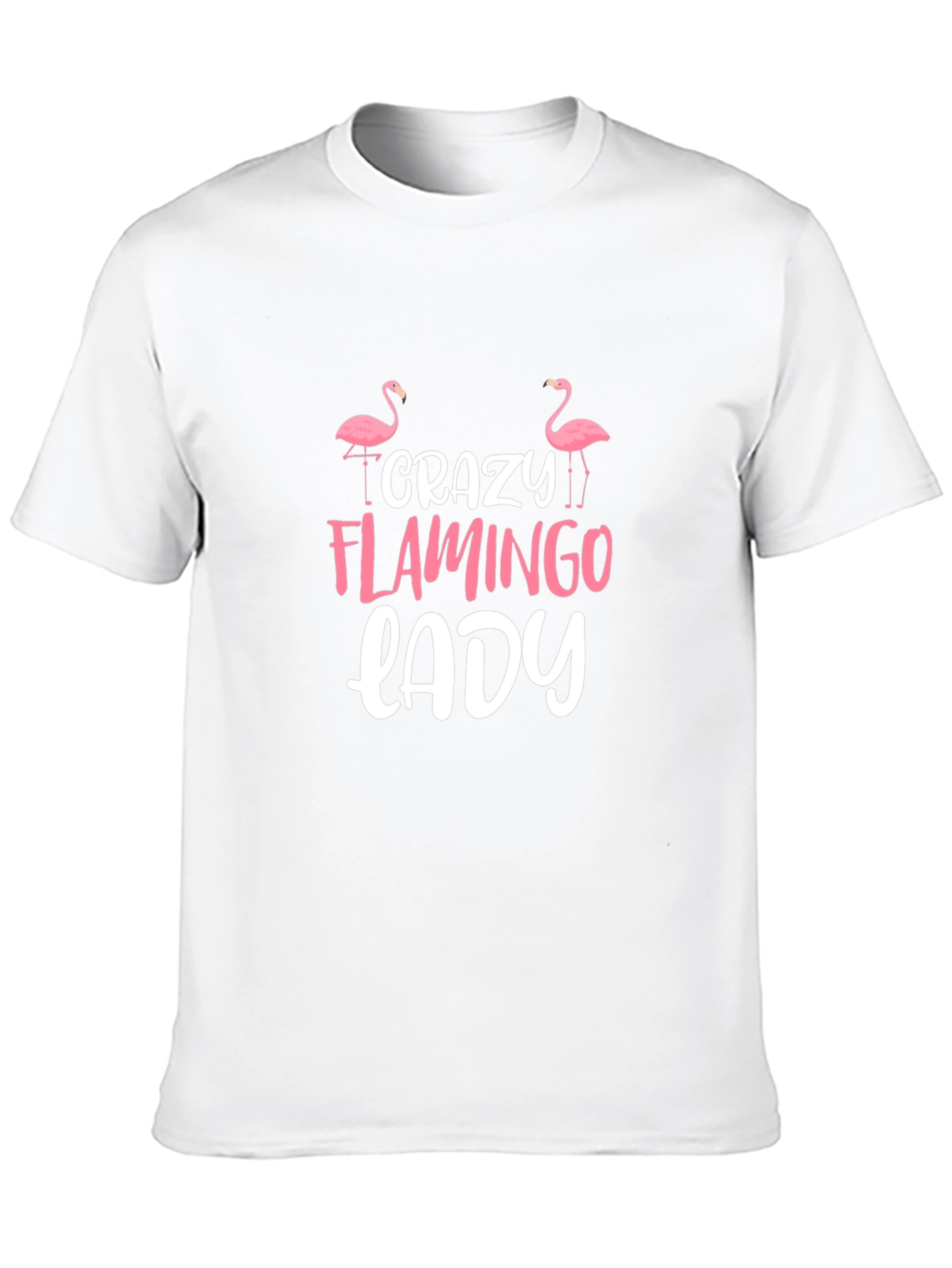 Crazy Flamingo Lady Graphic Tee