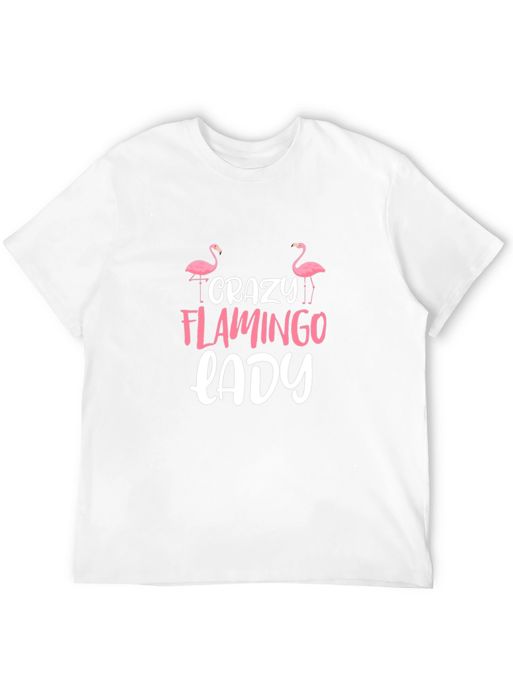 Crazy Flamingo Lady Graphic Tee