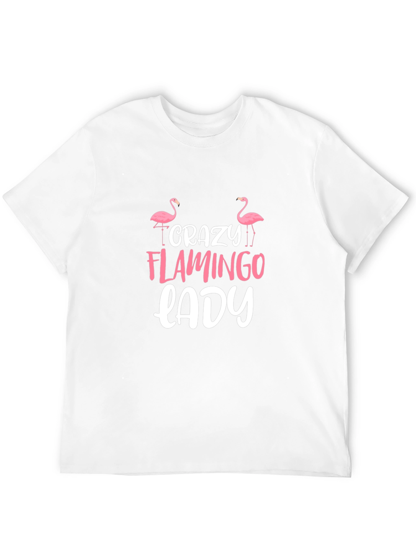 Crazy Flamingo Lady Graphic Tee