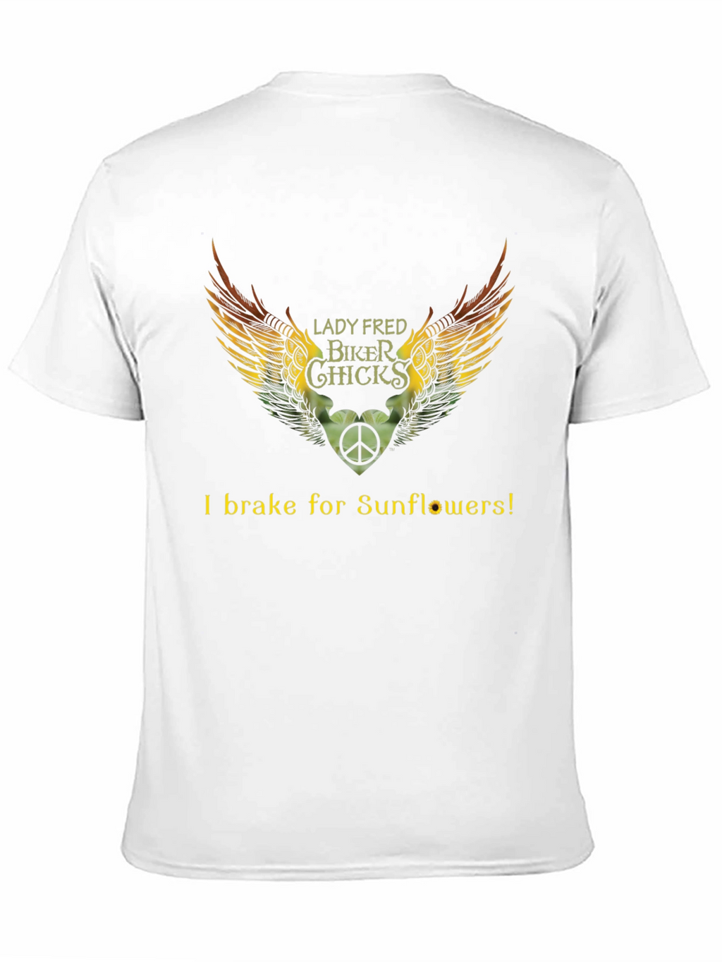 Lady Fred Biker Chicks Sunflower T-Shirt