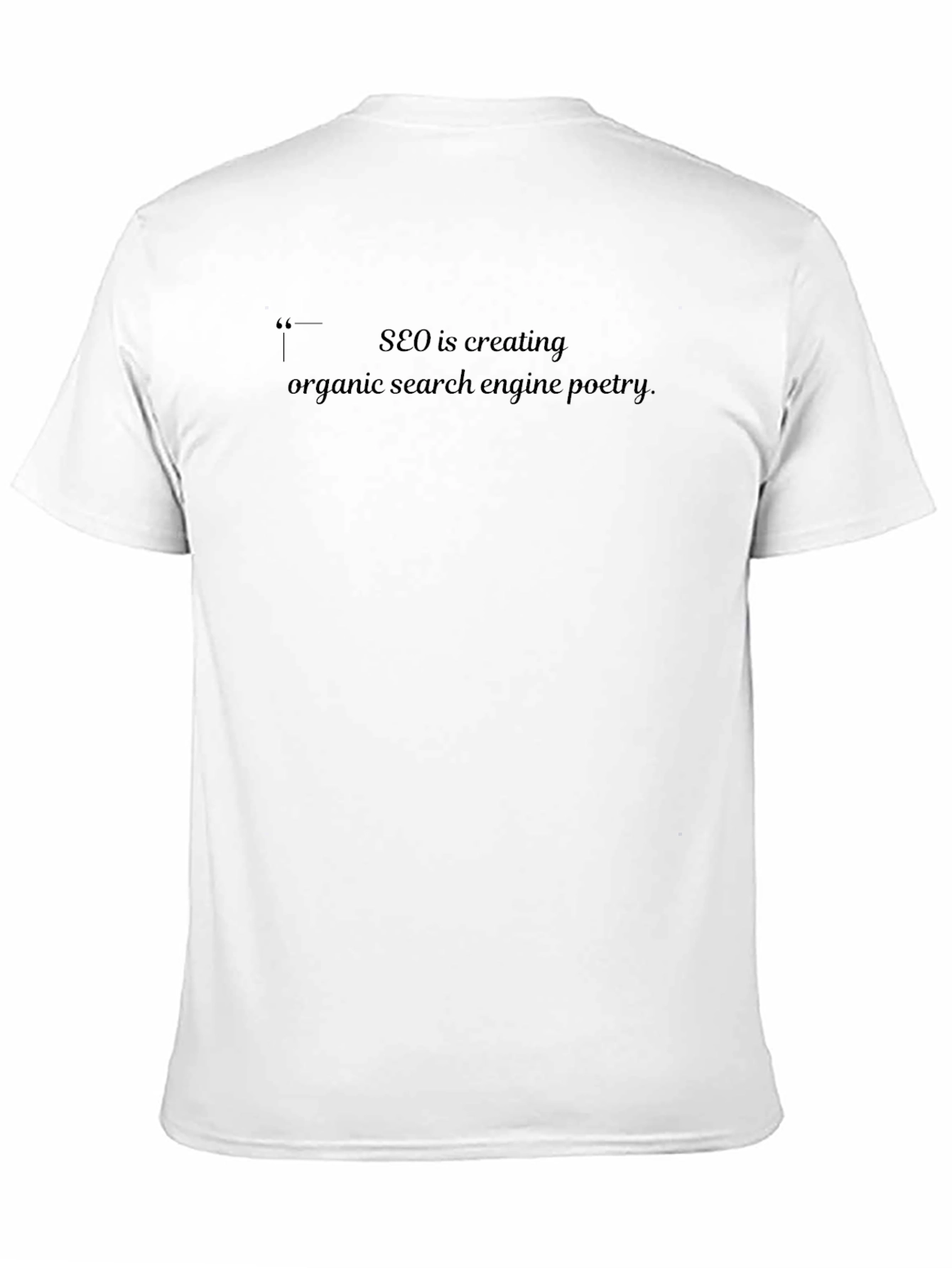 SEO Poetry Graphic Tee -  Search Engine Optimization Shirt