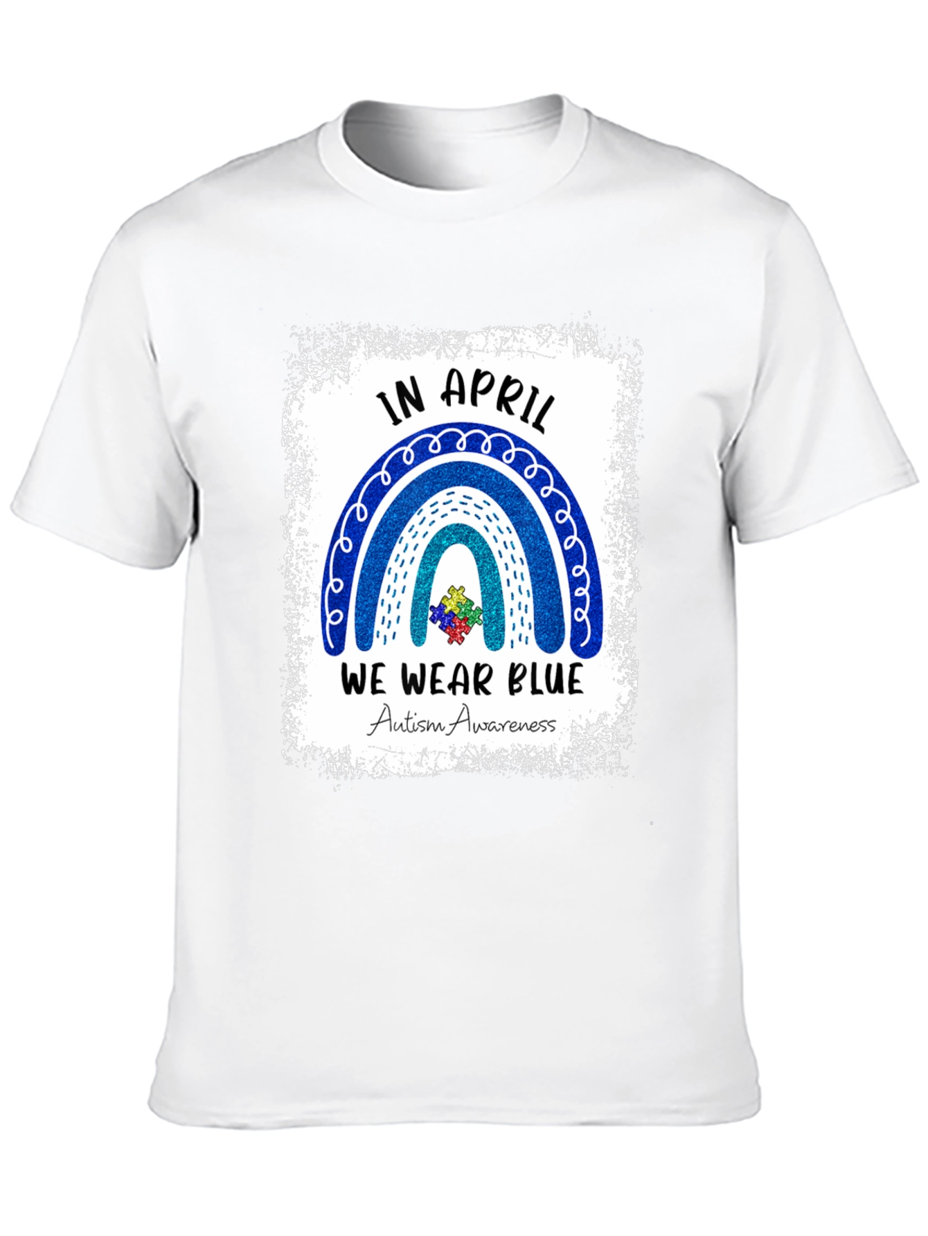 Autism Awareness T-Shirt - In April We Wear Blue