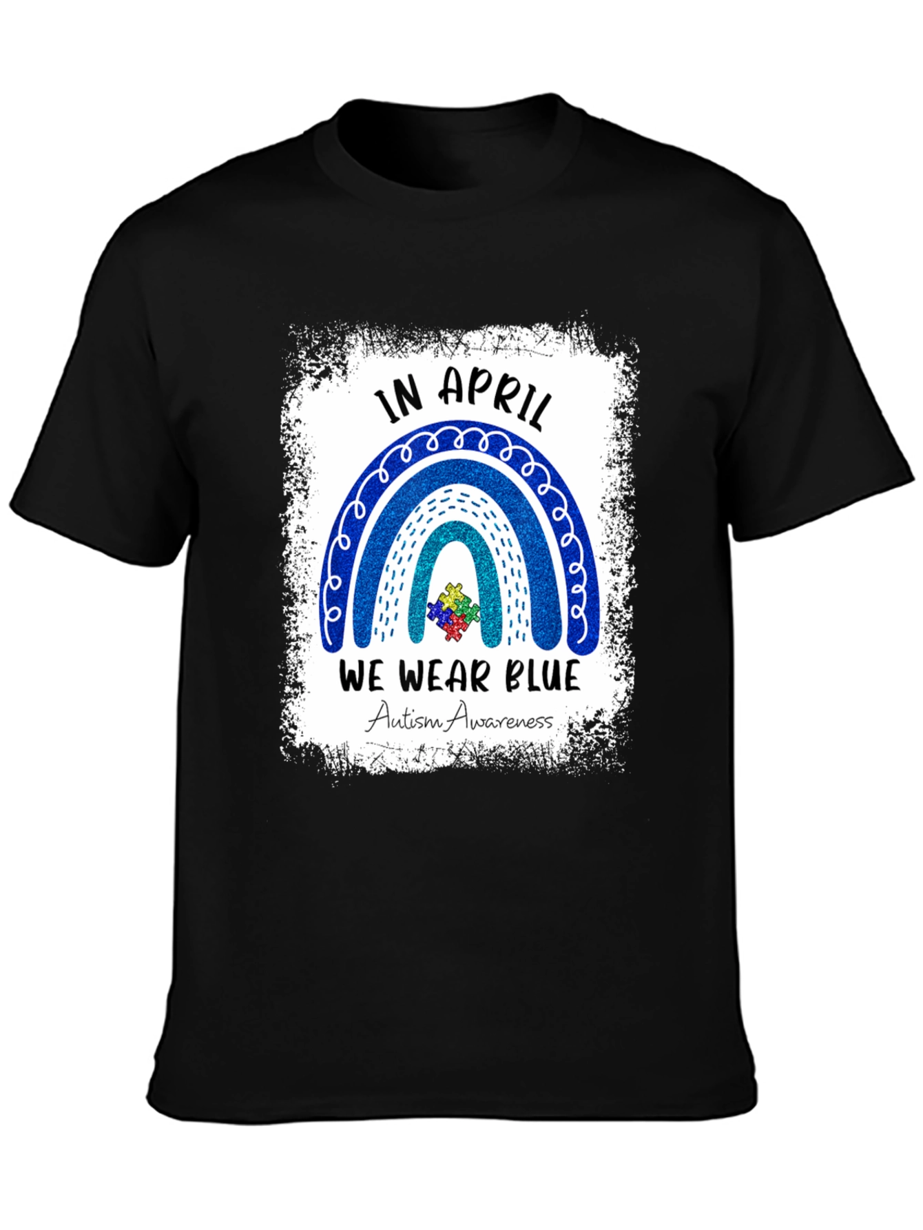 Autism Awareness T-Shirt - In April We Wear Blue