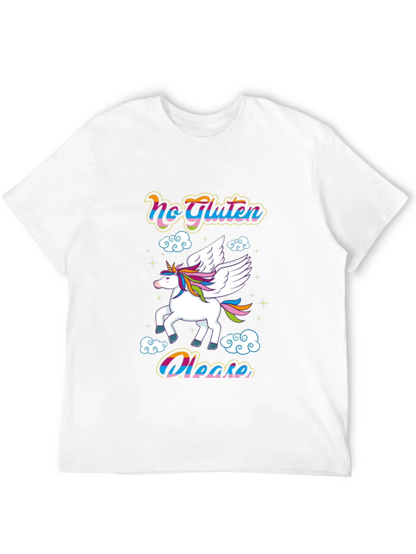 No Gluten Please Unicorn Graphic Tee