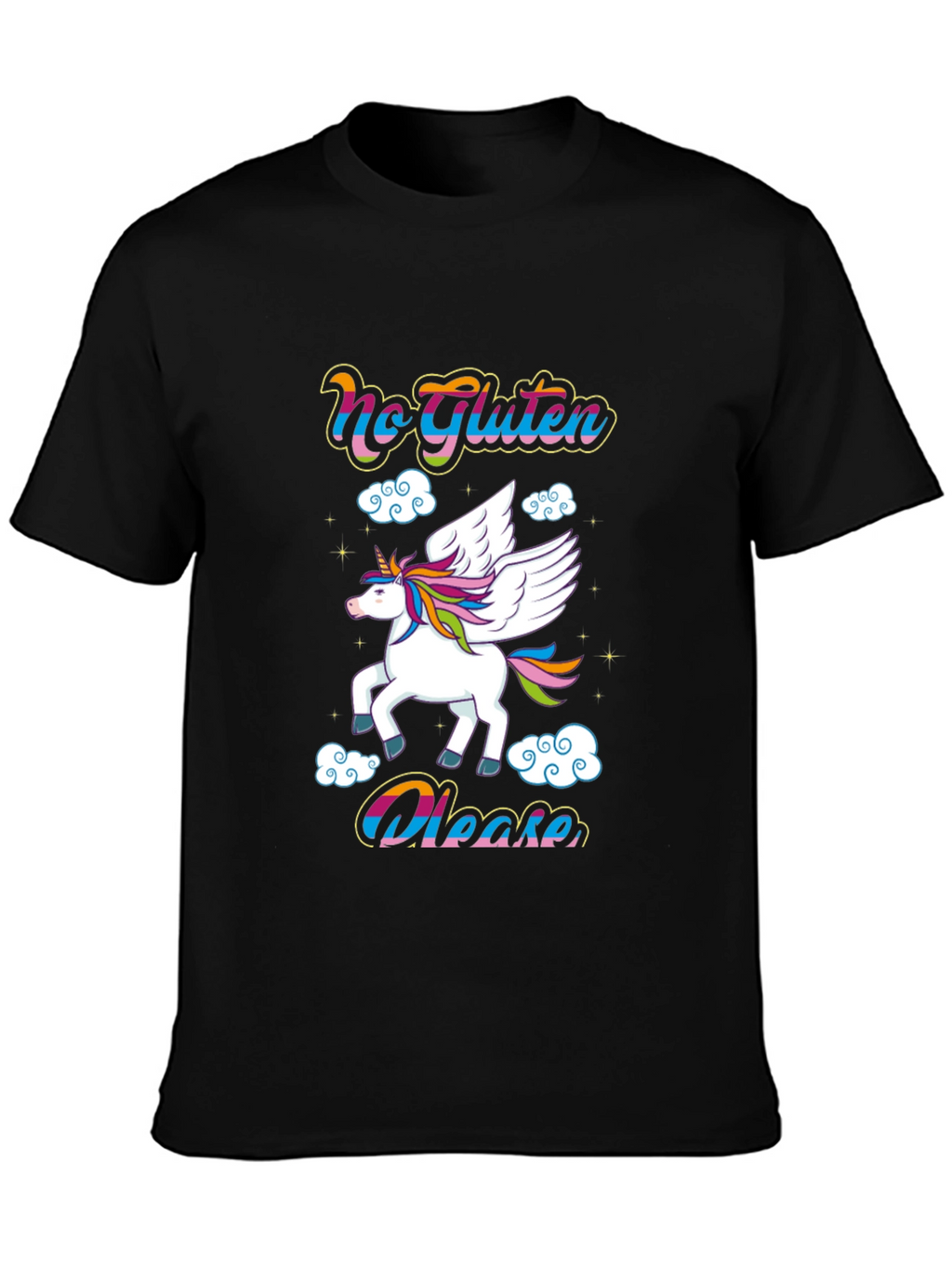 No Gluten Please Unicorn Graphic Tee