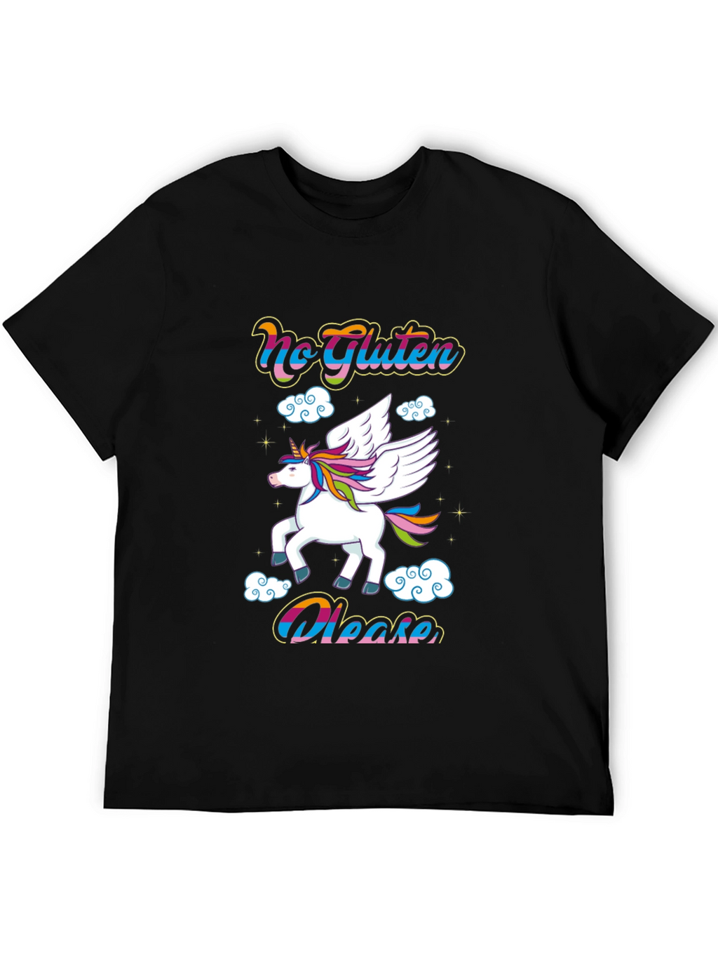 No Gluten Please Unicorn Graphic Tee
